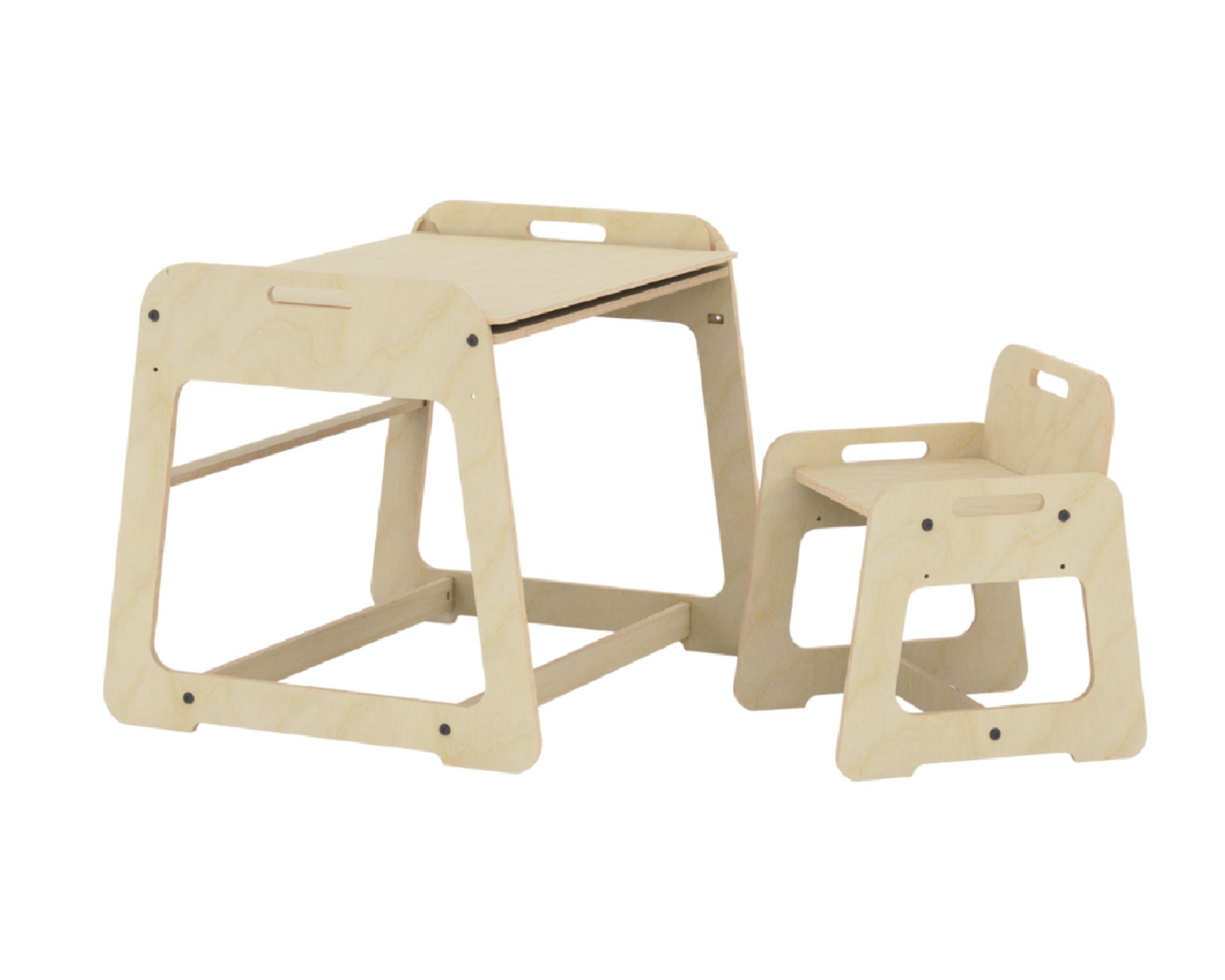 Bureau en bois avec chaise pour enfant MyTable, MAMATOYS