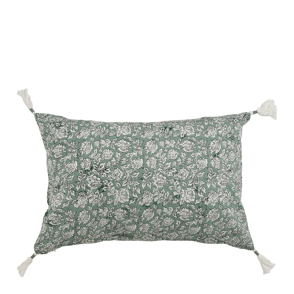 Housse de coussin en coton, BLANC D’IVOIRE