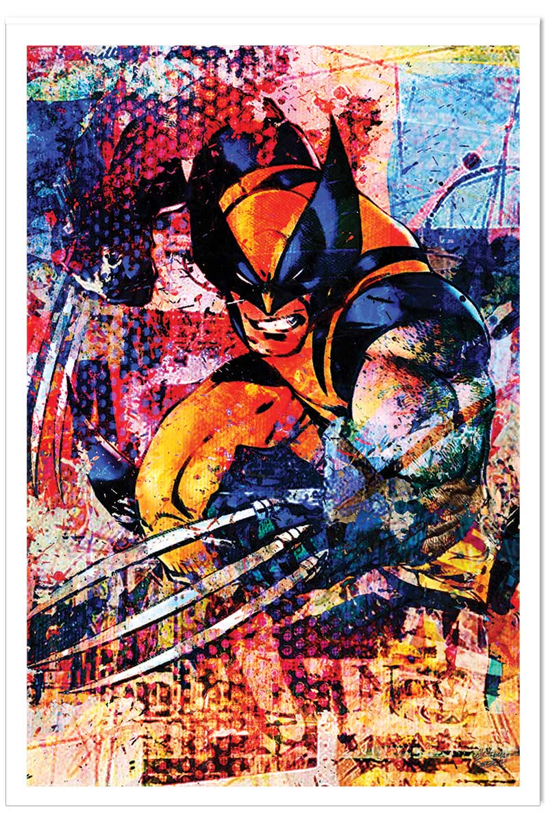 Affiche wolverine graffiti, HEXOA