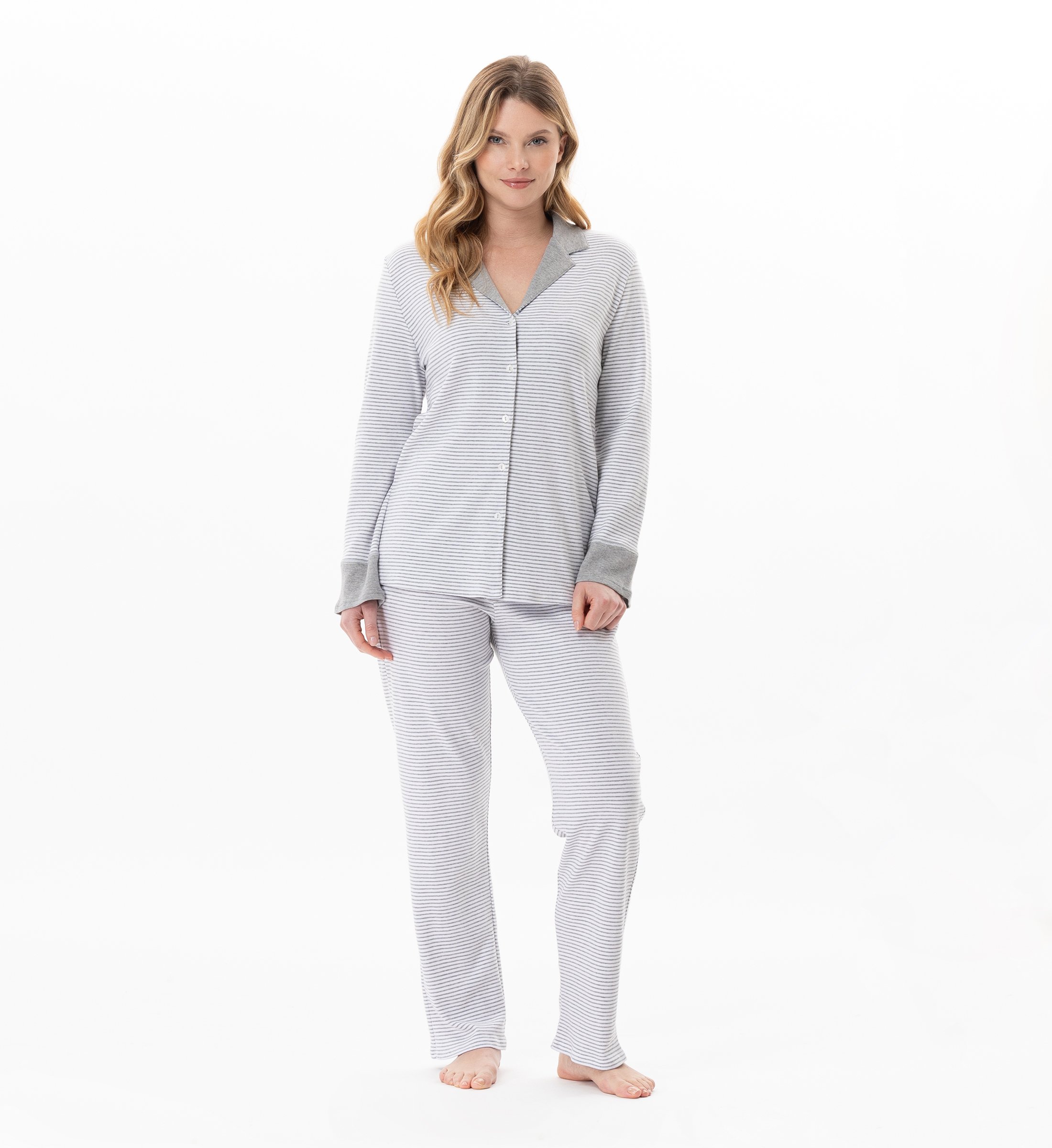 Pyjama boutonné en coton FLOCON 106, LE CHAT