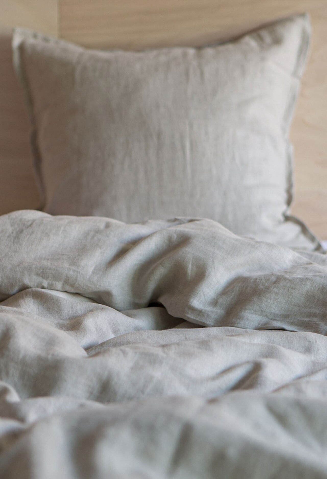 Housse de couette en lin lavé fermeture boutons, Les Essentiels, GABRIELLE PARIS
