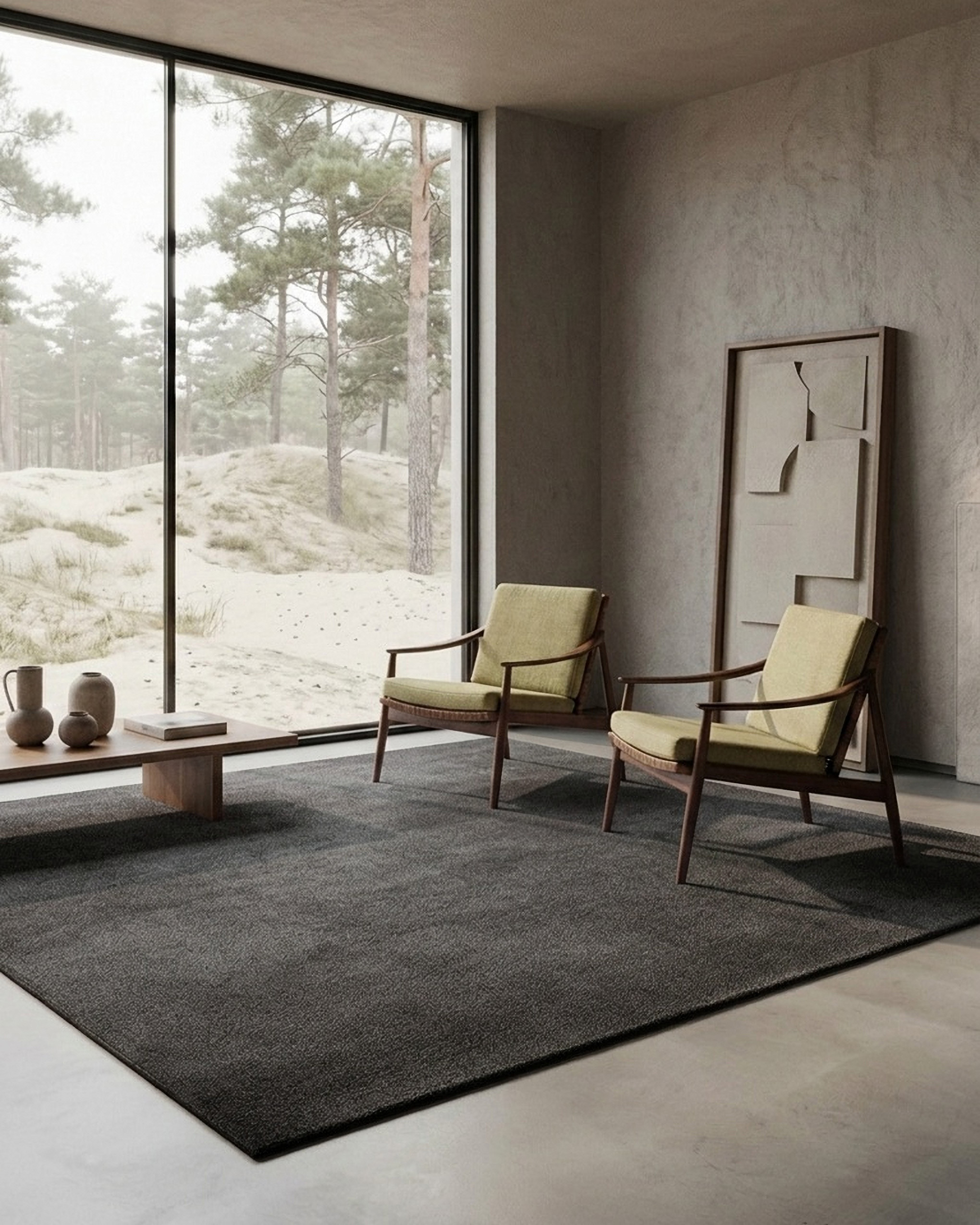 Tapis de couloir scandi, tissé, poils courts , Freja, WECON HOME