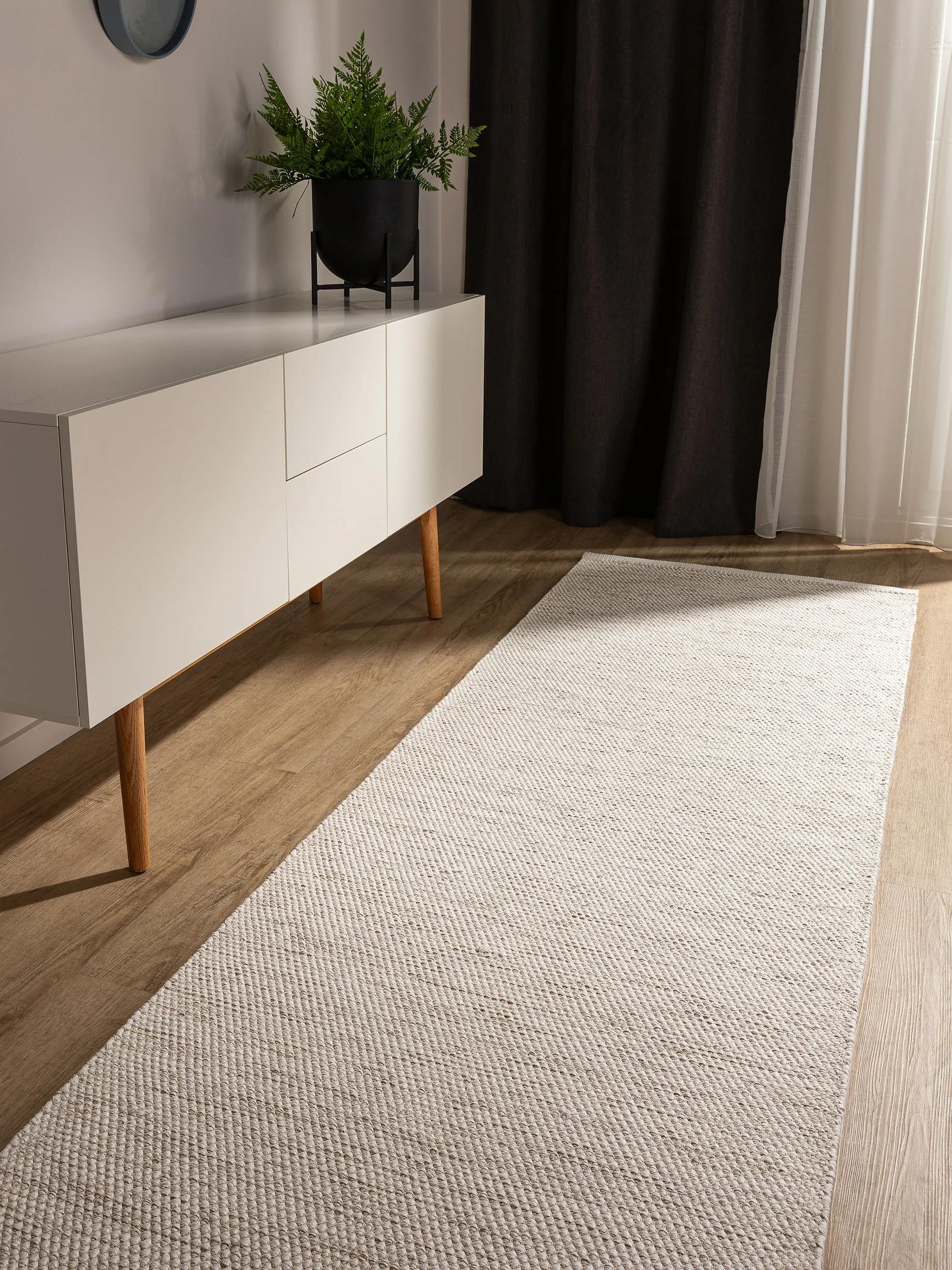 Tapis de couloir en coton tissé main RON, BENUTA 