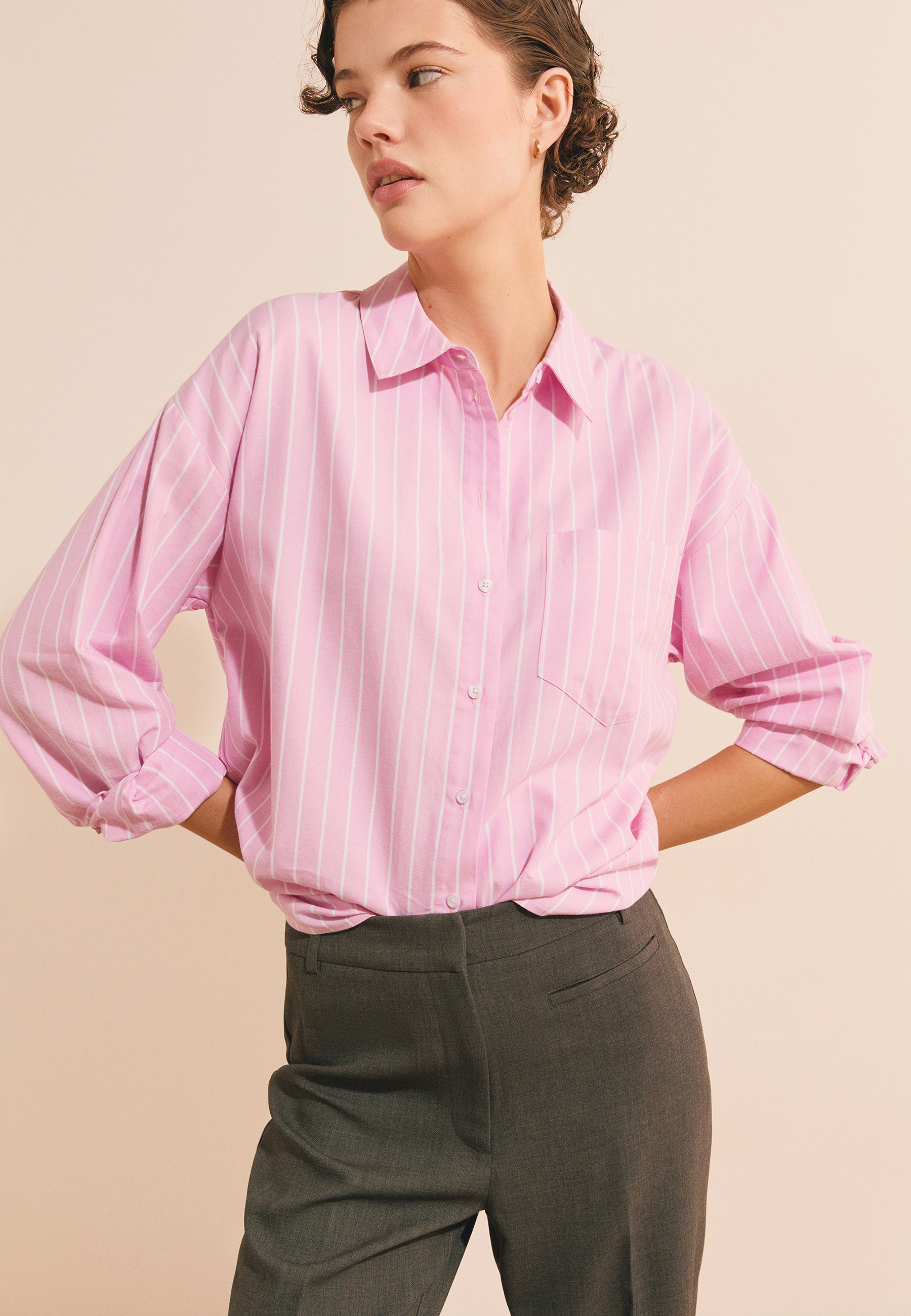 Chemise oxford rayée ELEANOX RAY, ETAM