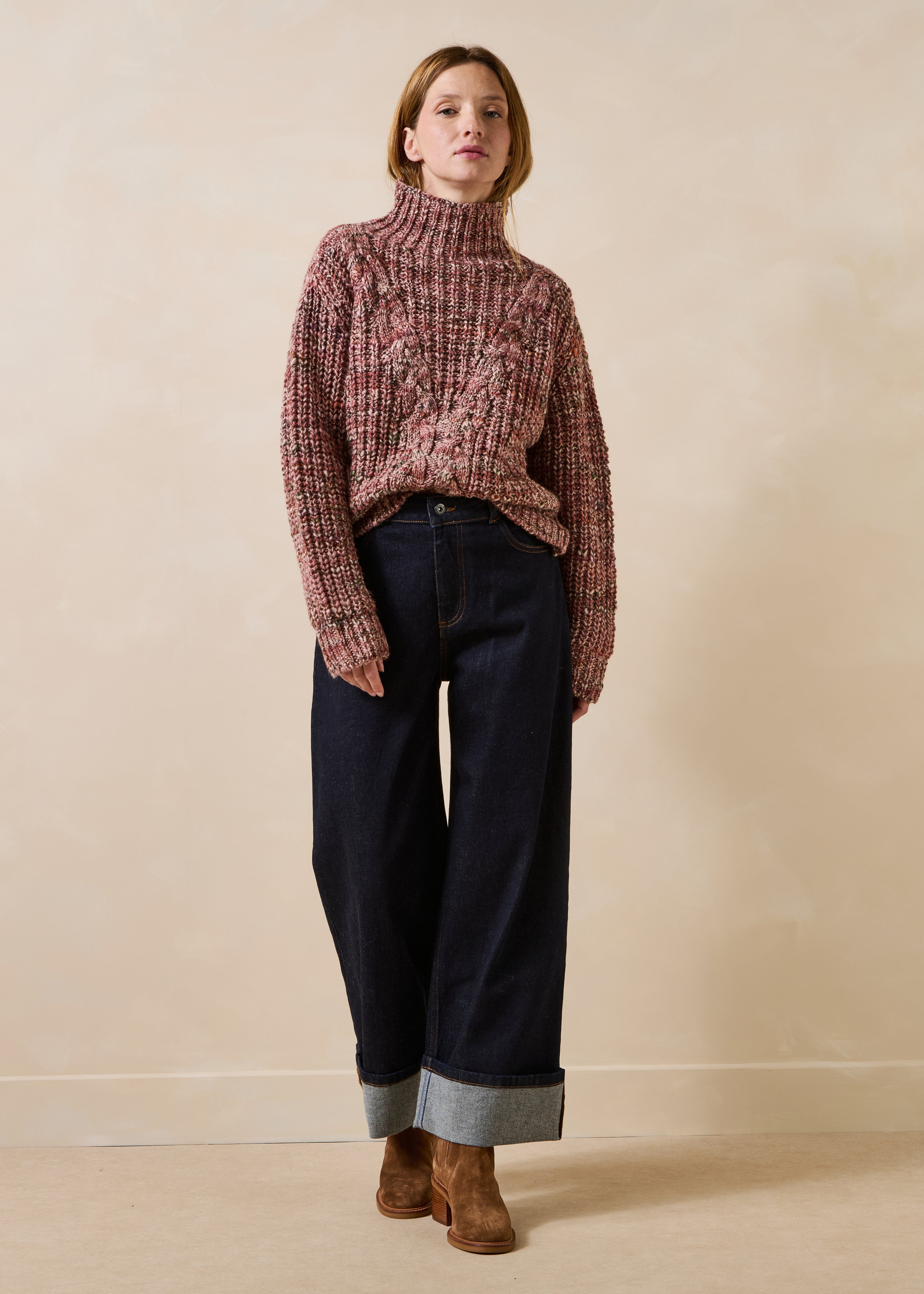 Jean cropped en coton biologique, LA FEE MARABOUTEE