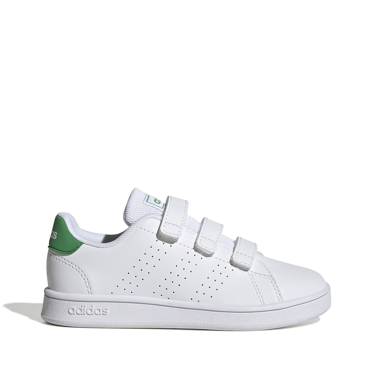 Kids advantage trainers with touch 'n' close fastening, white, Adidas ...