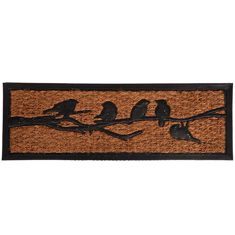 Paillasson caoutchouc et fibres de coco oiseaux, BEST FOR BOOTS
