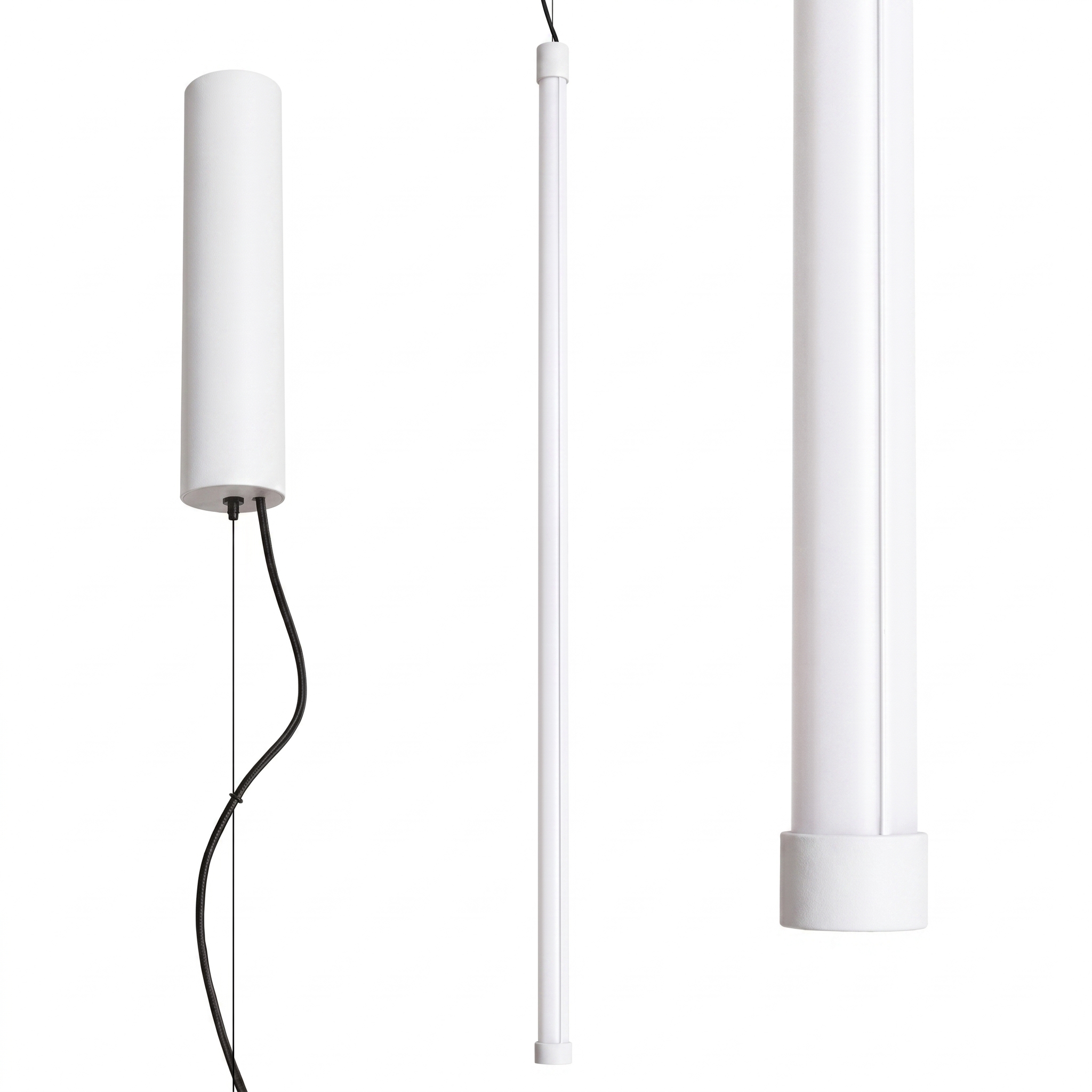 Suspension Acier Blanc LED 1 Trang, EDEN