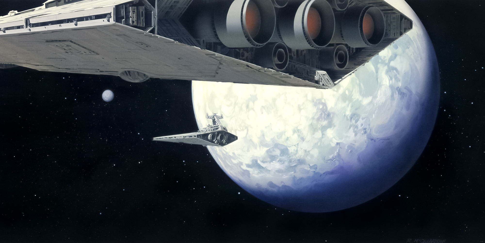Papier peint Komar - Star Wars Classic RMQ Stardestroyer - 500 x 250 cm, HEXOA
