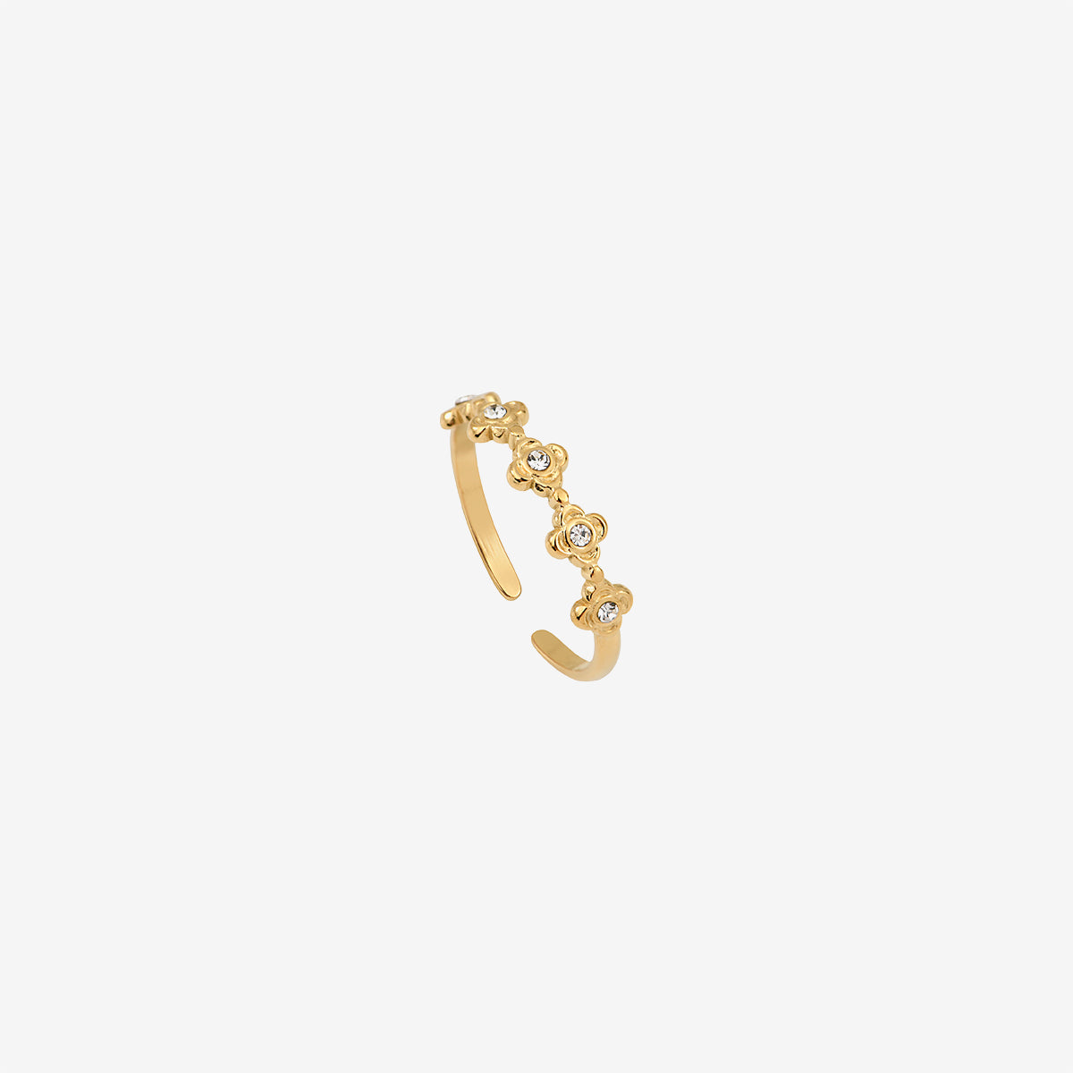 Bague Plaquée Or Rose - Taille 55 (équivalent US Size 7) - Modèle B335 - Neuf Avec étiquettes