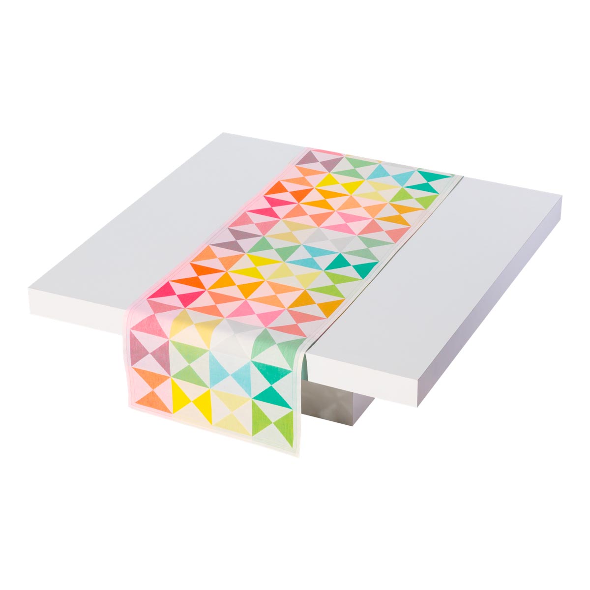 Chemin de table en Coton, ORIGAMI, LE JACQUARD FRANCAIS