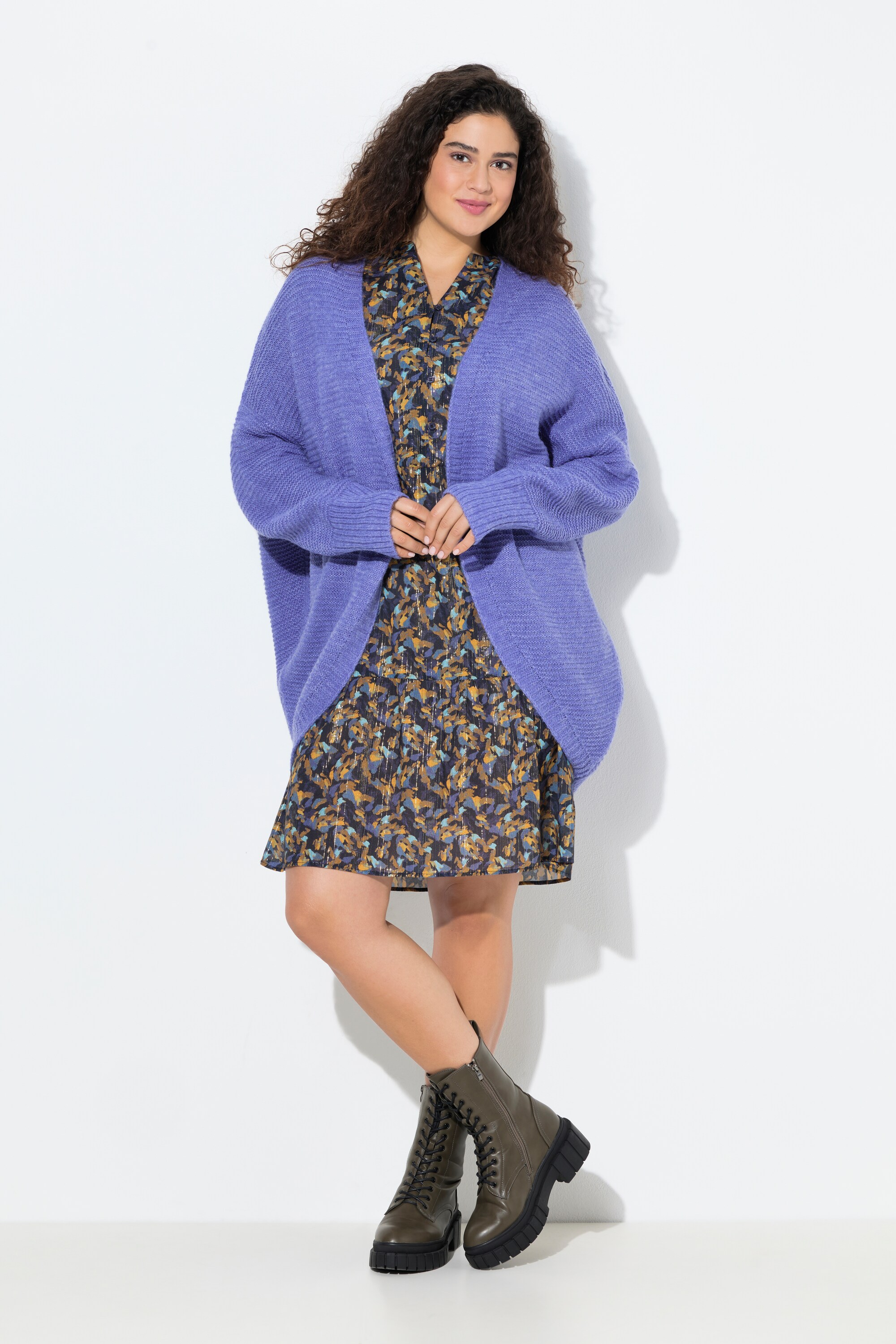 Cardigan coupe ouverte, laine mélangée, ULLA POPKEN