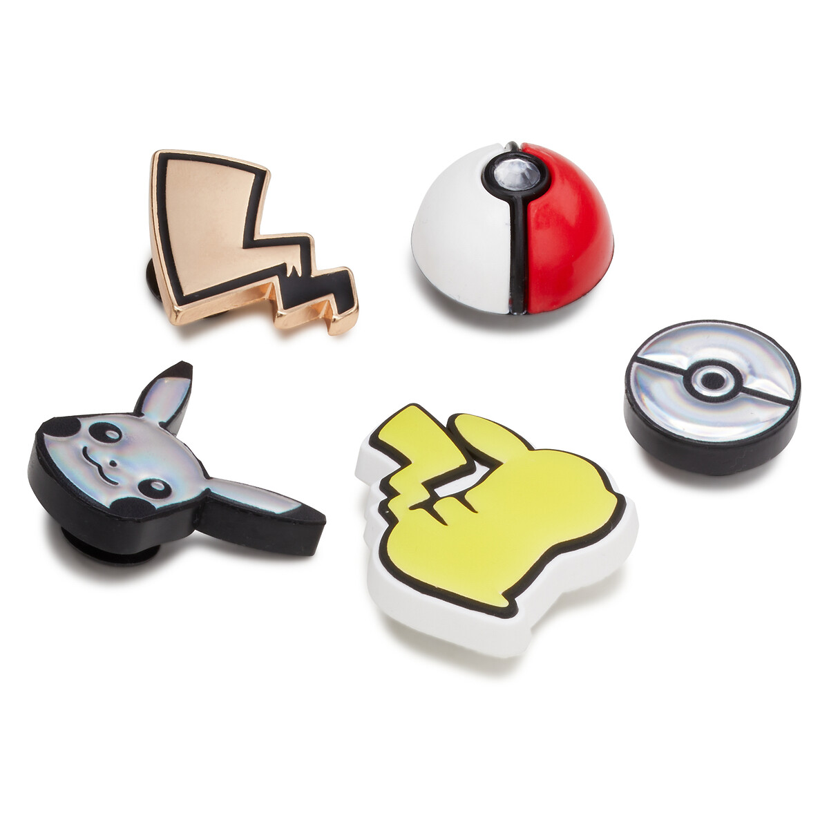 Image of Pack of 5 Elevated Pokemon Jibbitz