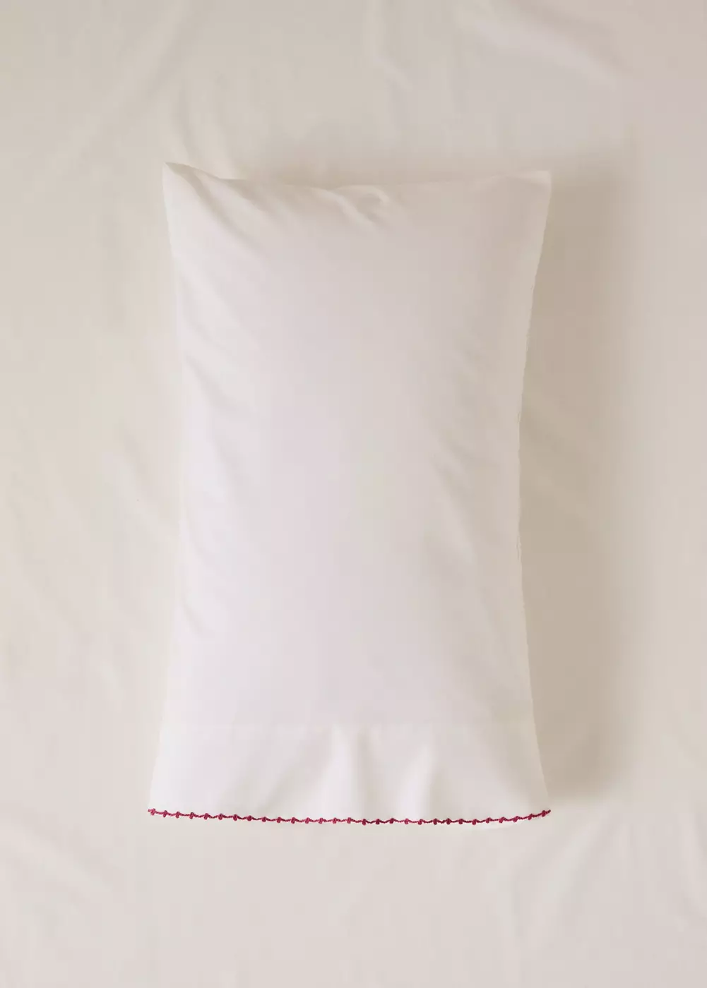 Taie d’oreiller lit bébé en coton contraste 30x50 cm, MANGO HOME