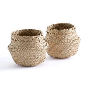 Lote de 2 cestas con forma de bola, al. 13 cm, Rixy LA REDOUTE INTERIEURS image