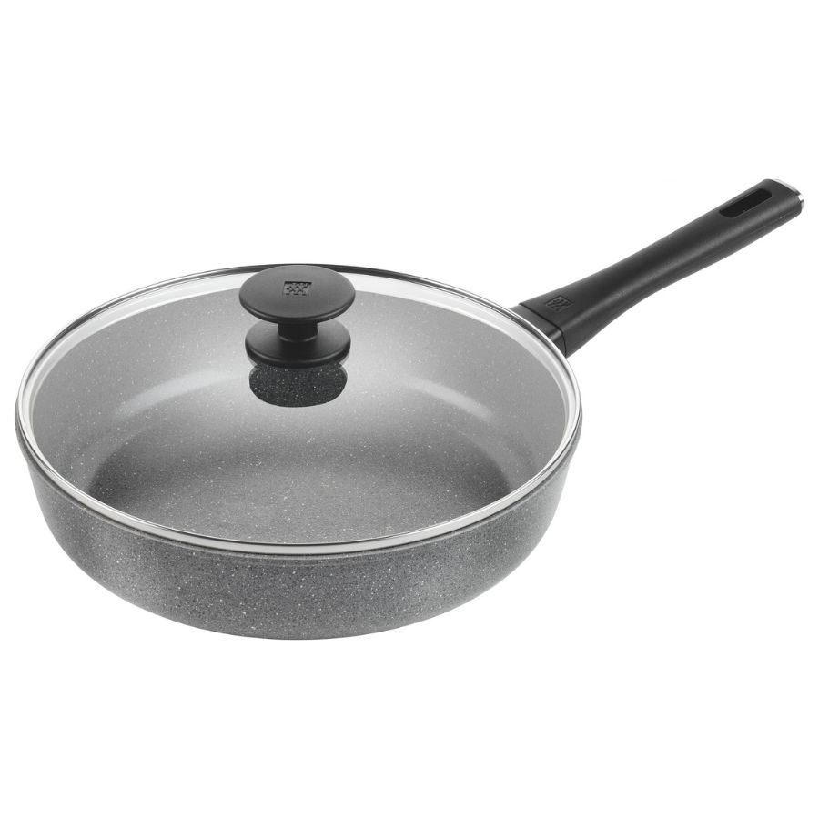 Sauteuse avec couvercle en verre, 28 cm, Aluminium, Revêtement céramique renforcée en titane, ZWILLING