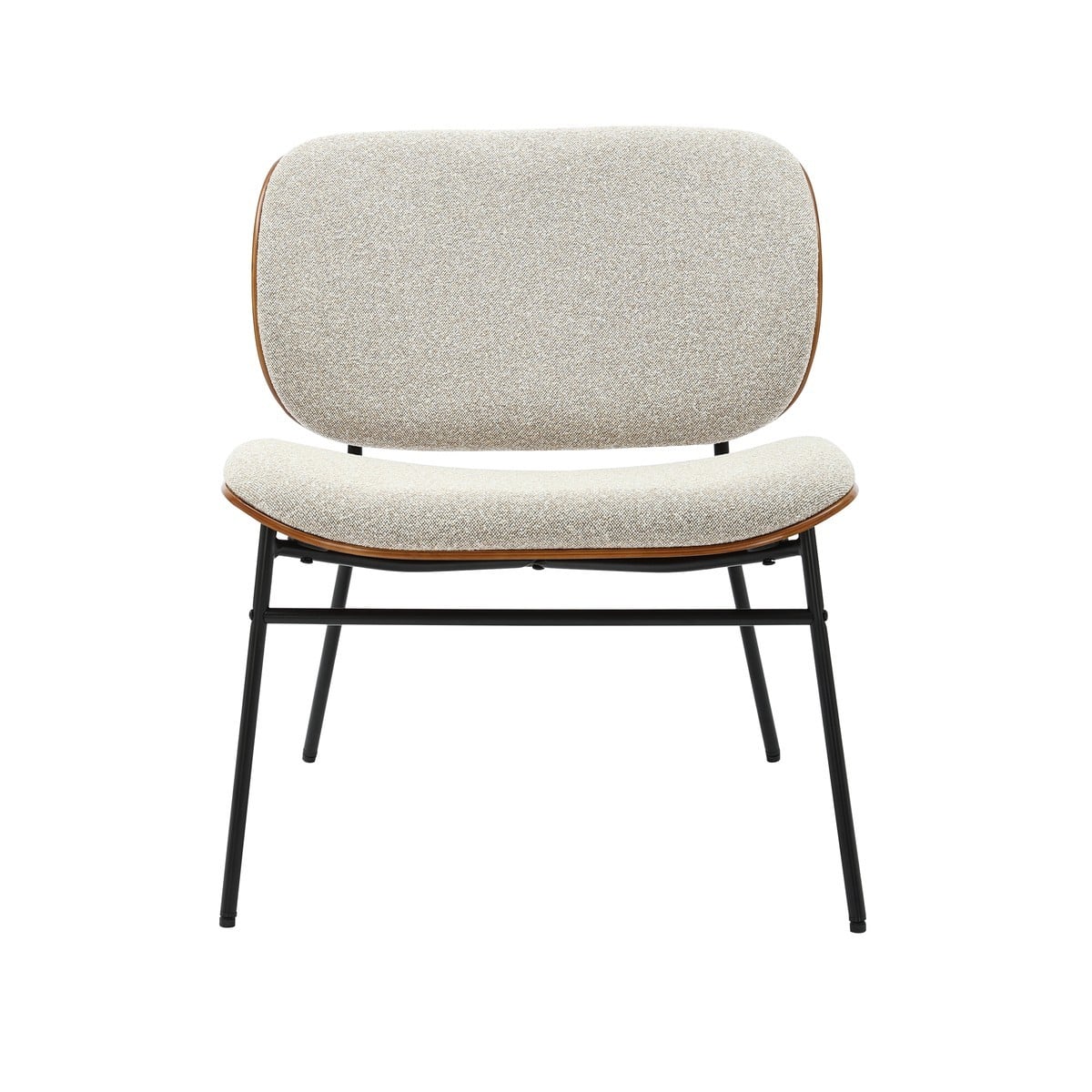 Fauteuil en tissu écru SERGE, CALICOSY