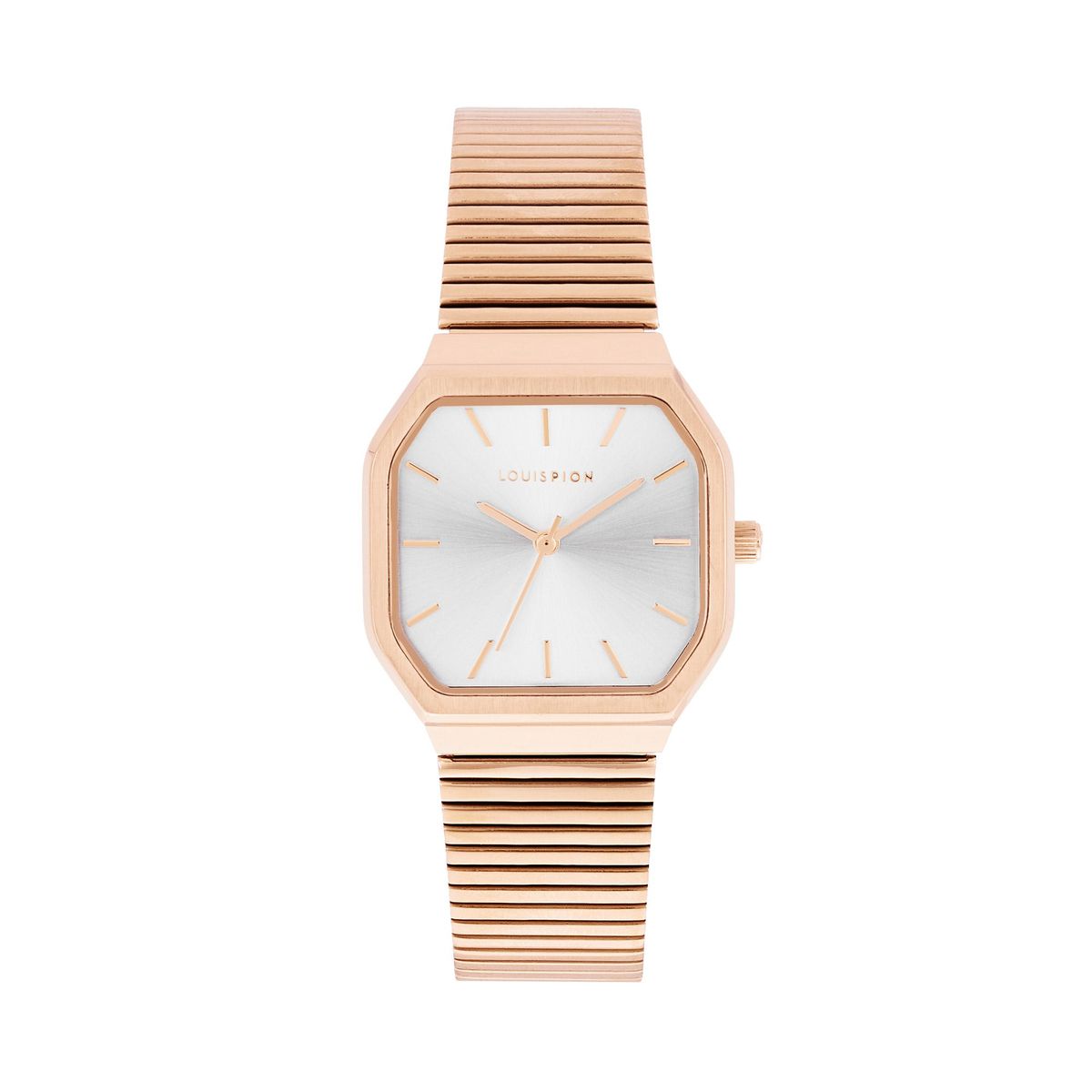 Montre analogique valentine dor rose argent dor rose Louis Pion