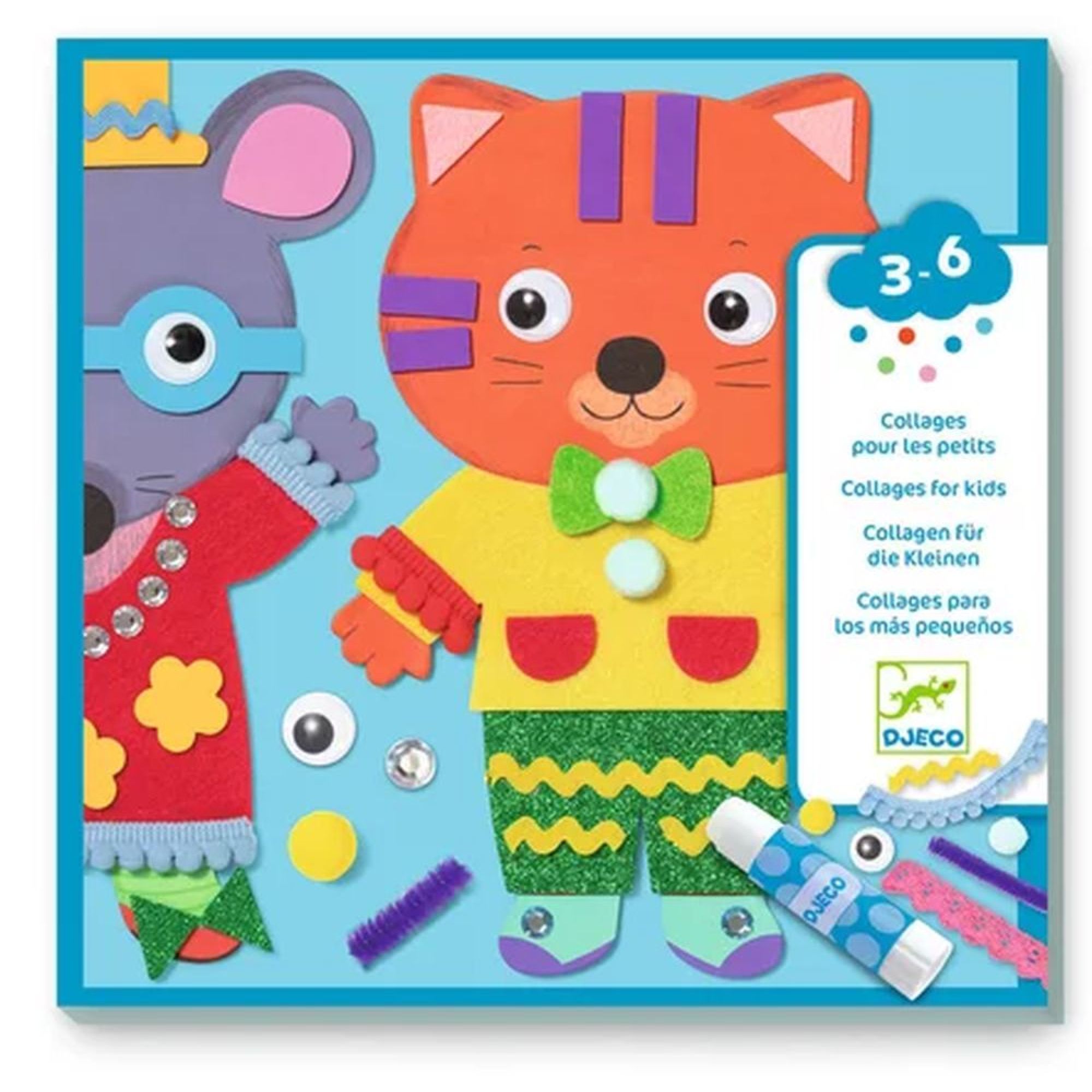 Coffret d'activités Collages, DJECO