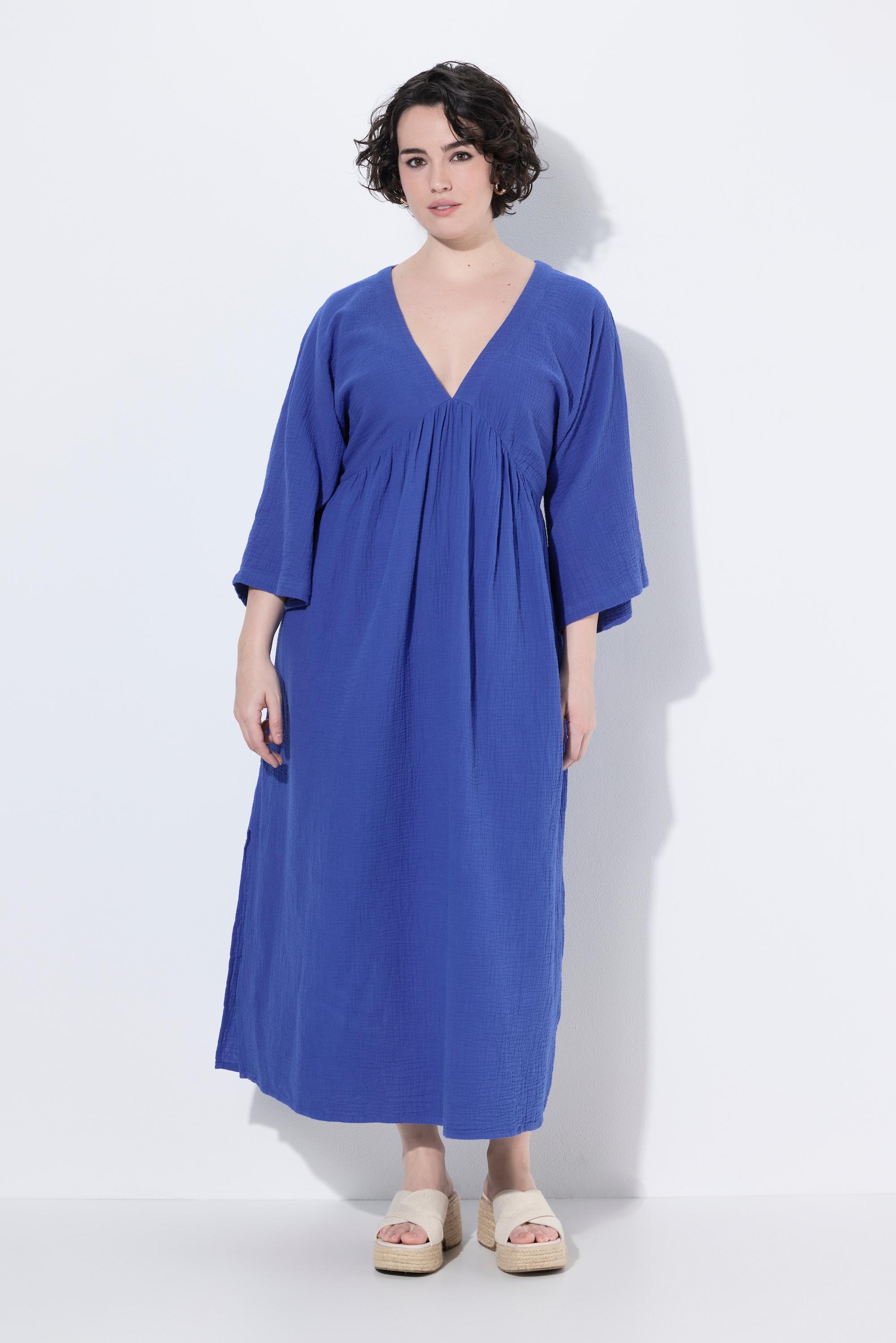 Robe maxi en mousseline, coupe évasée, ULLA POPKEN
