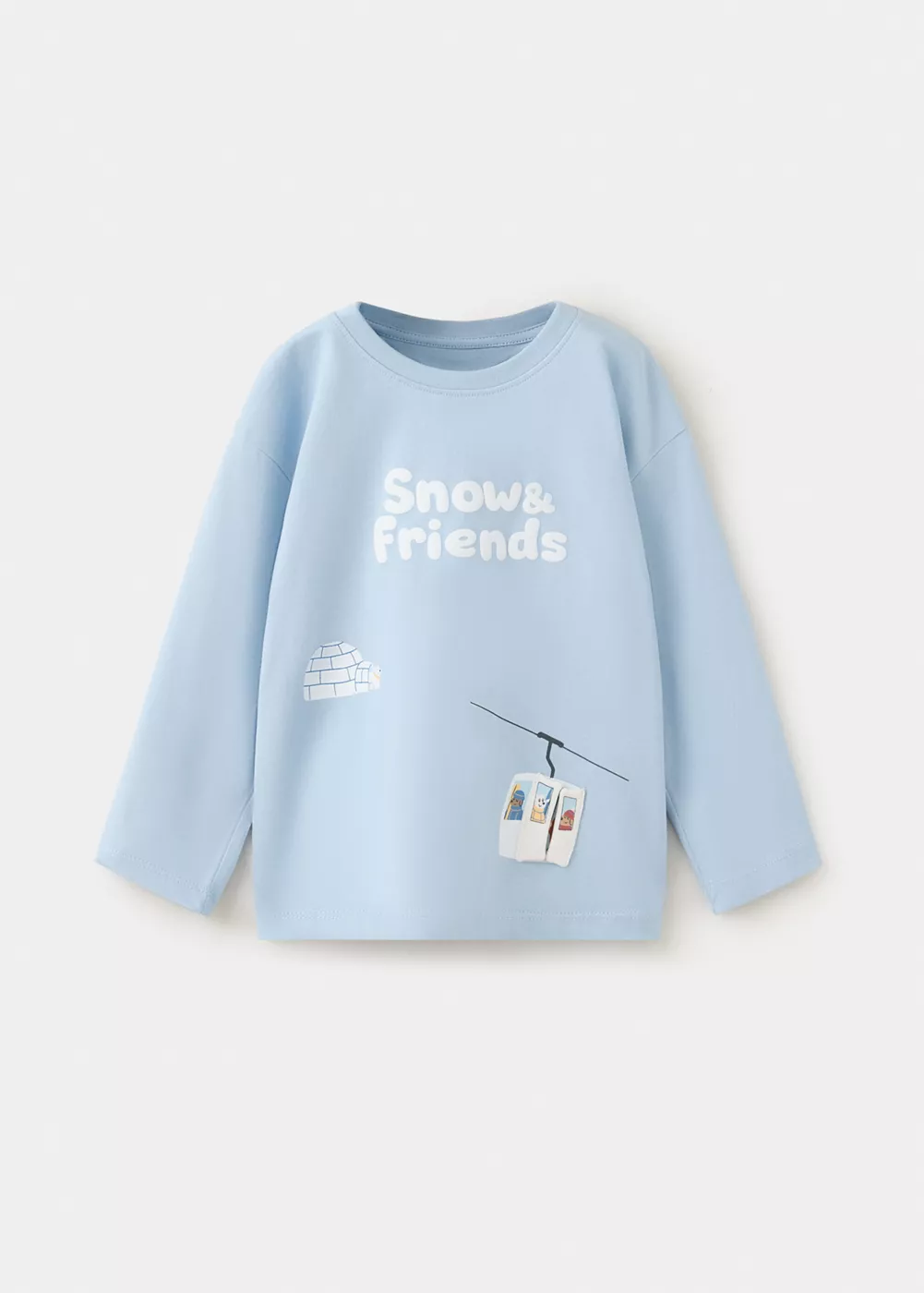 T-shirt coton détail imprimé, MANGO BABY