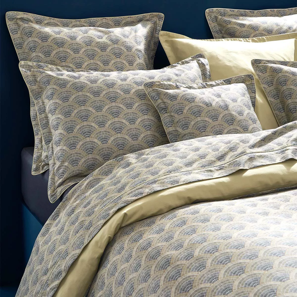 Taie d'oreiller satin de coton EVENTAILS, GARNIER THIEBAUT