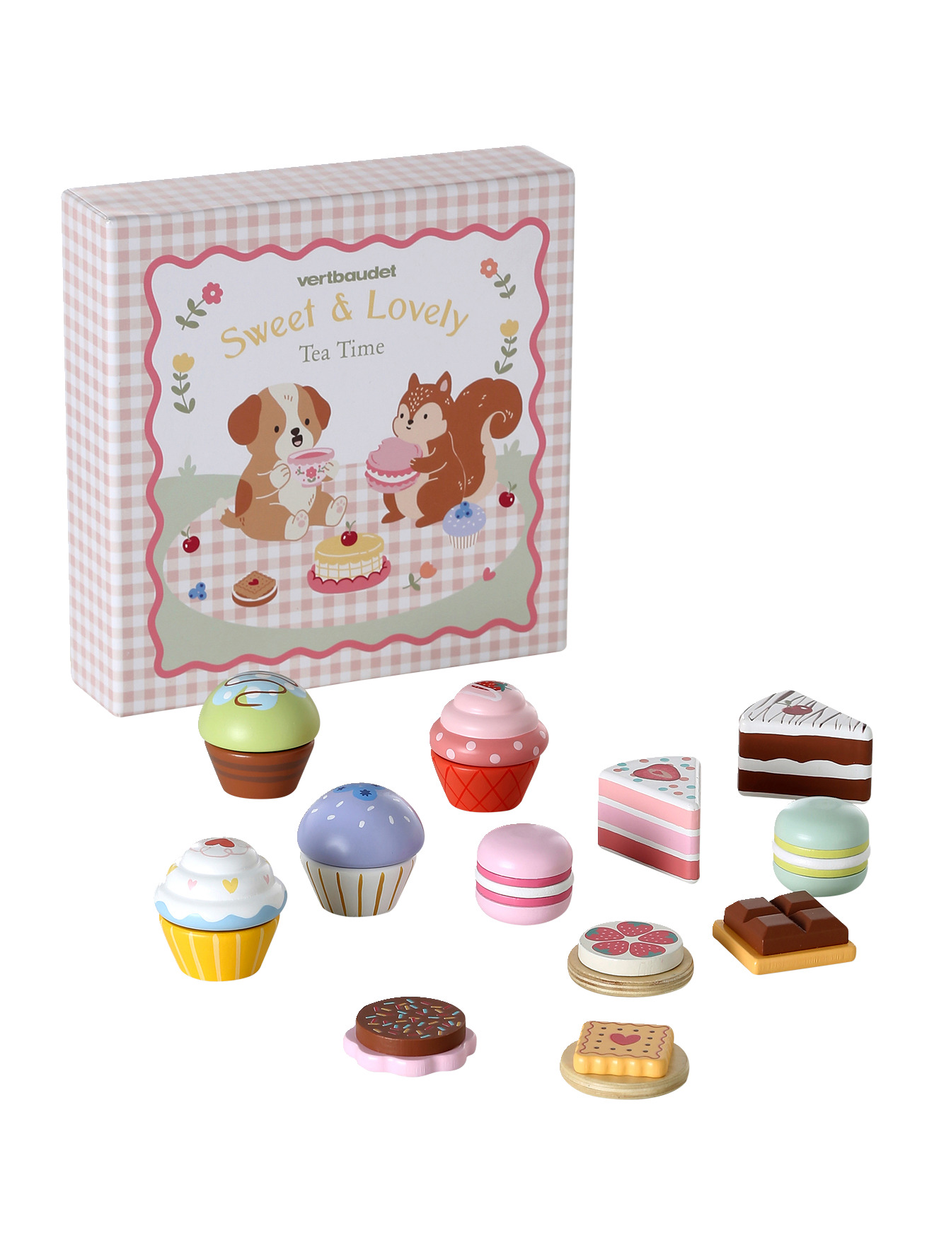 Boîte pâtisserie en bois FSC®, VERTBAUDET