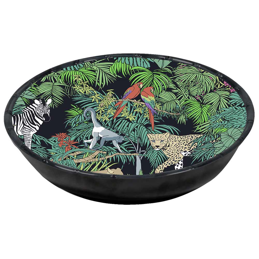 Grande assiette creuse Jungle 23 cm, LES JARDINS DE LA COMTESSE