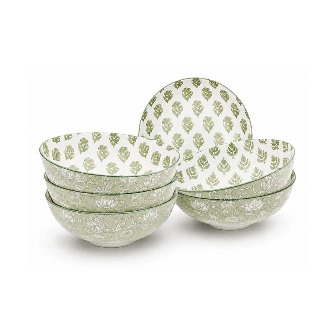 Lot de 6 assiettes creuses, SOLIMAN, ARTIME