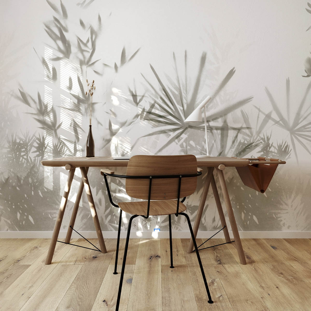Papier peint panoramique Feuilles tropicales, Vert 525 x 250cm, ACTE DECO