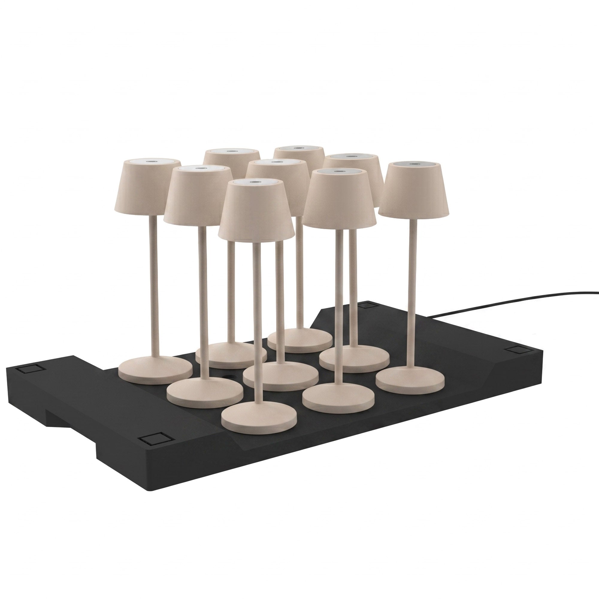 Lot de 9 Lampes de table avec socle 9x EMILY, LUMISKY