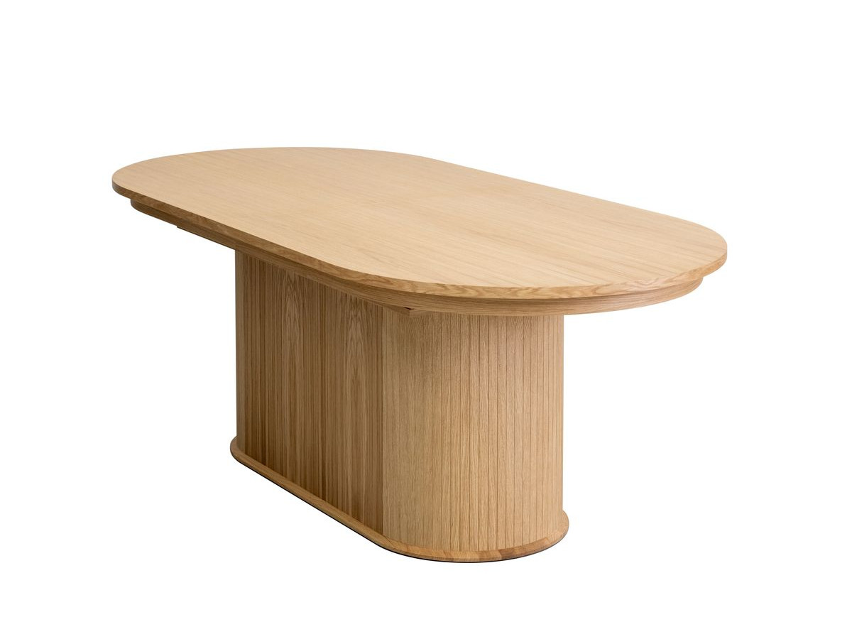 Table à manger extensible 210 à 270 cm MALMOUSQUE placage chêne massif, BOBOCHIC