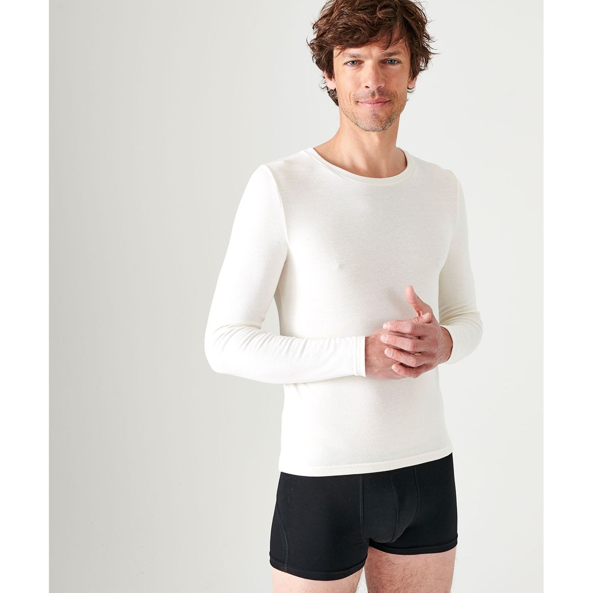 Damart T-Shirloop Termica Maniche Lunghe Donna Thermolactyl Calore Intenso 4 - Morbida Girocollo In Microfibra Effetto Seconda Pelle
