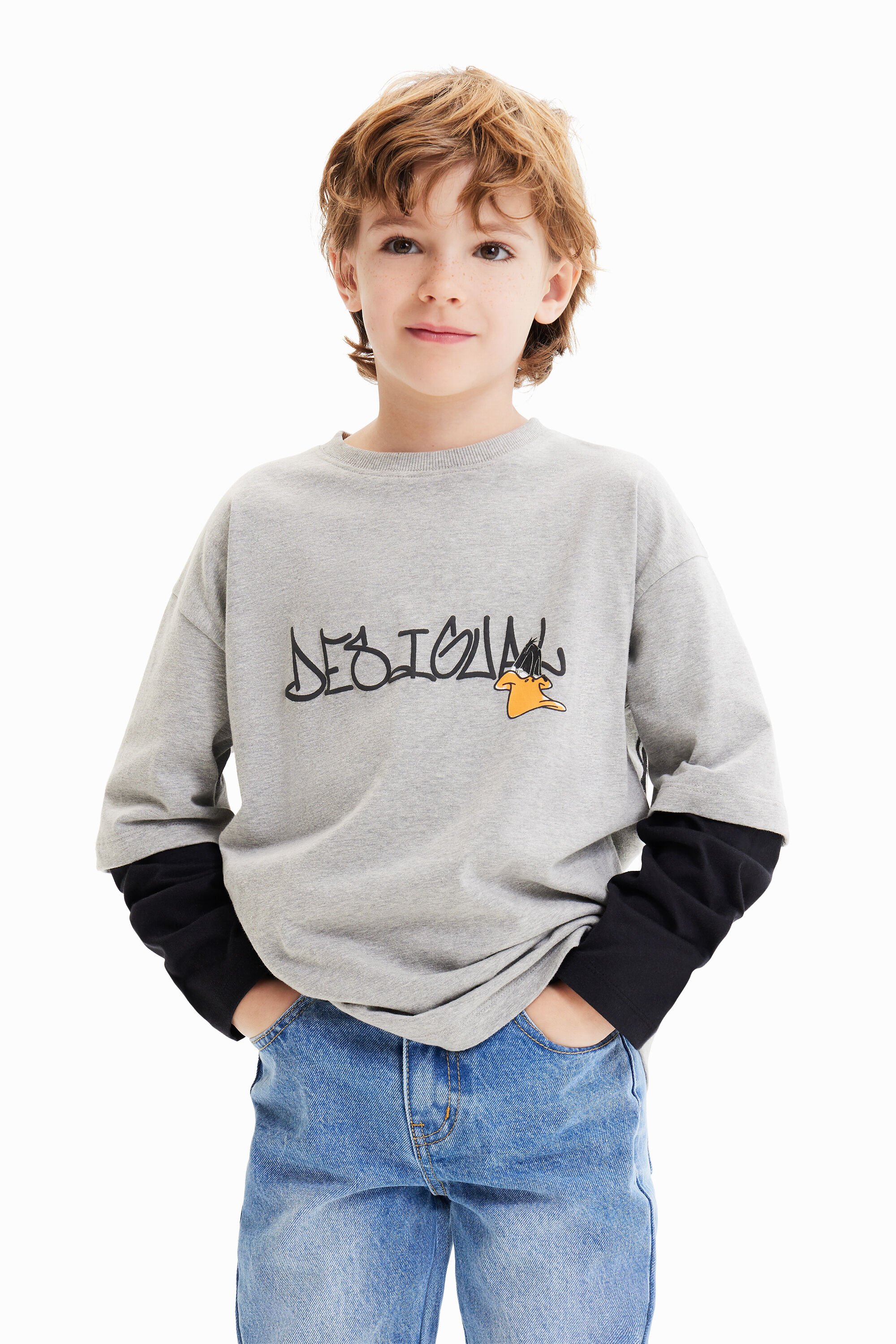 T-shirt manches doubles Looney Tunes, DESIGUAL