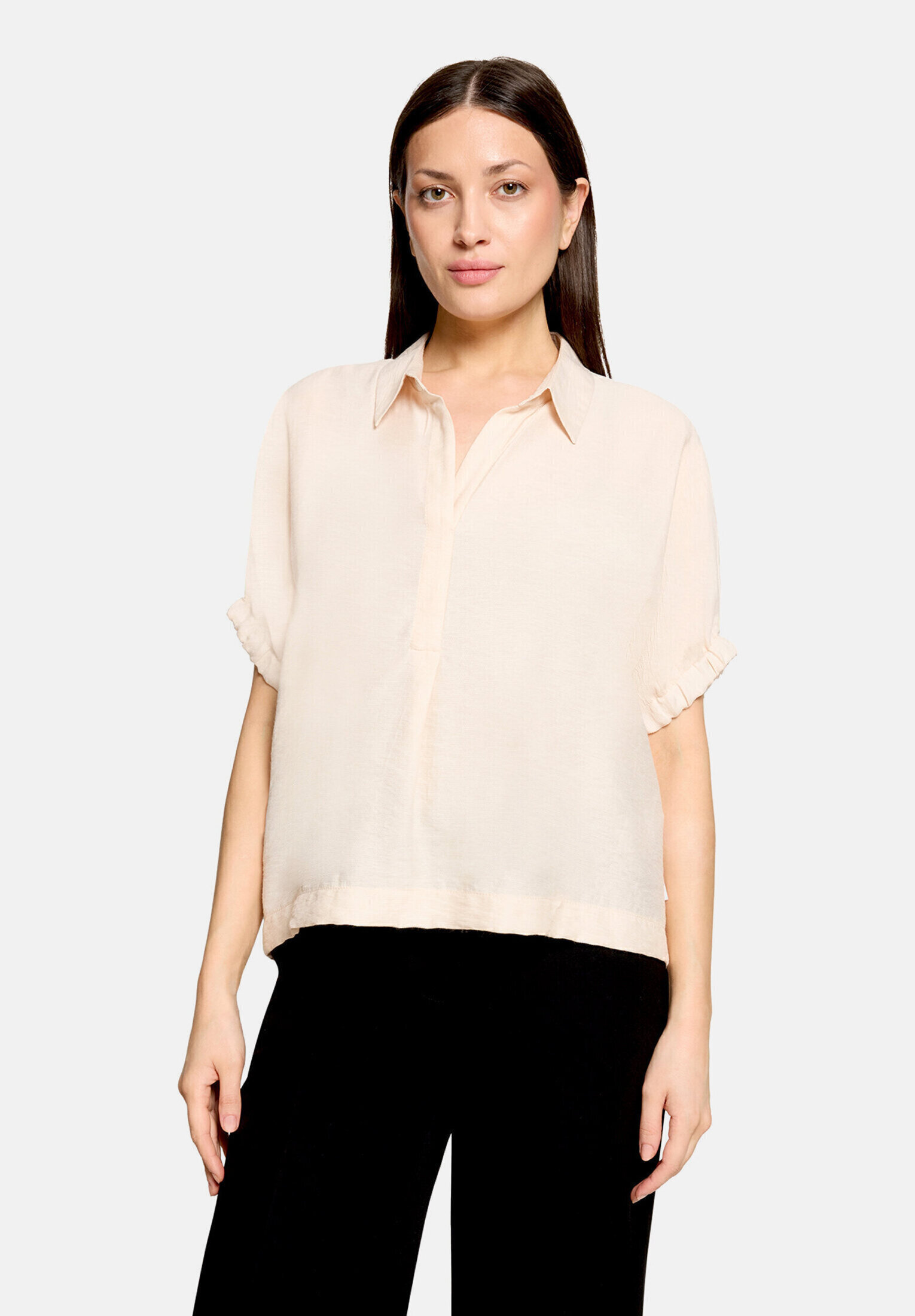 T-shirt façon blouse à col, BETTY & CO