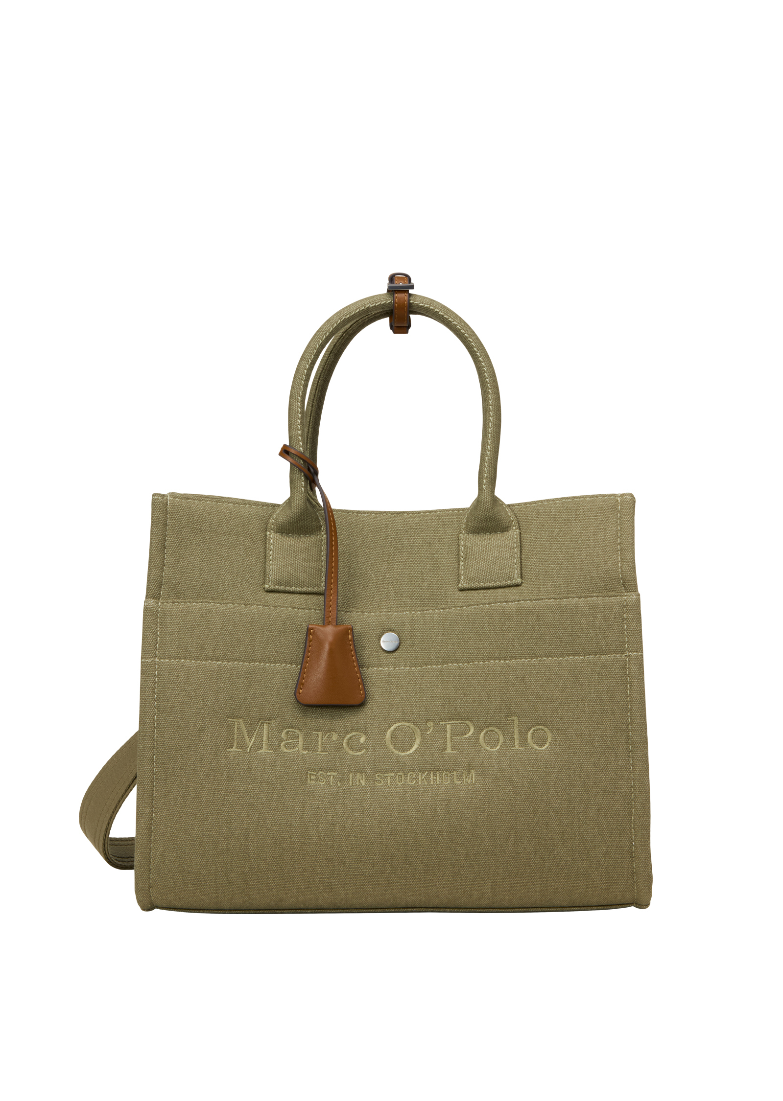 Shopper en toile modèle Mara moyen en coton organique robuste, MARC O'POLO