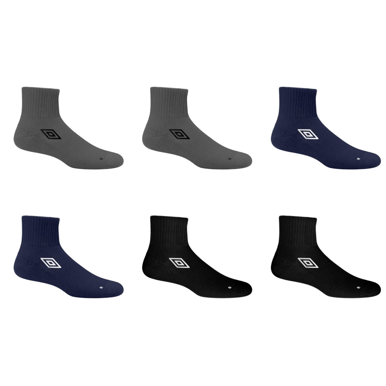Lot De 6 Chaussettes Mi-haute, UMBRO