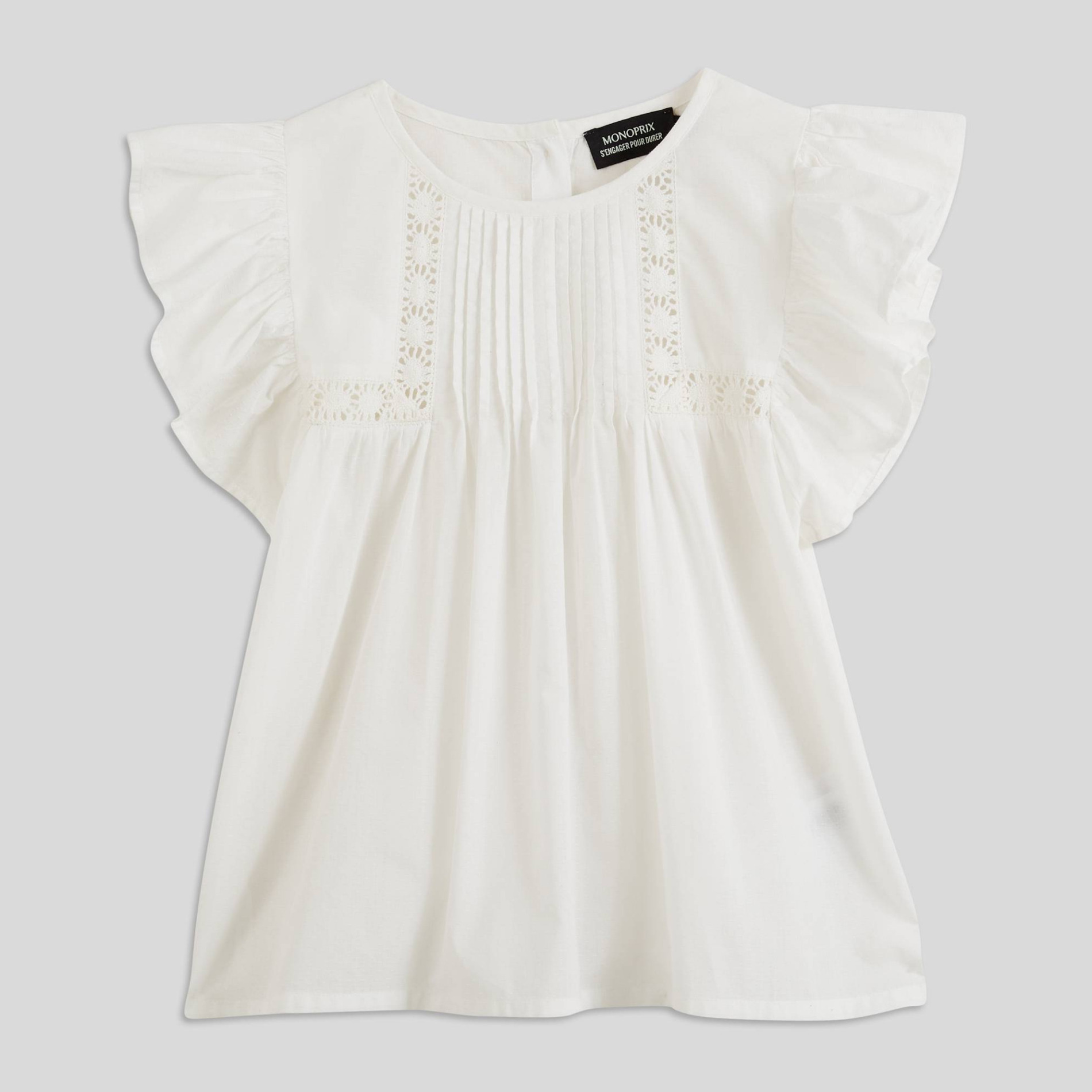 Blouse en coton, coton issu de l'agriculture biologique, MONOPRIX KIDS