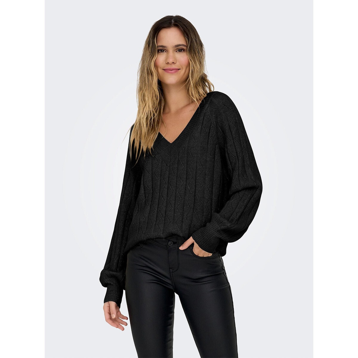 Pull online noir brillant