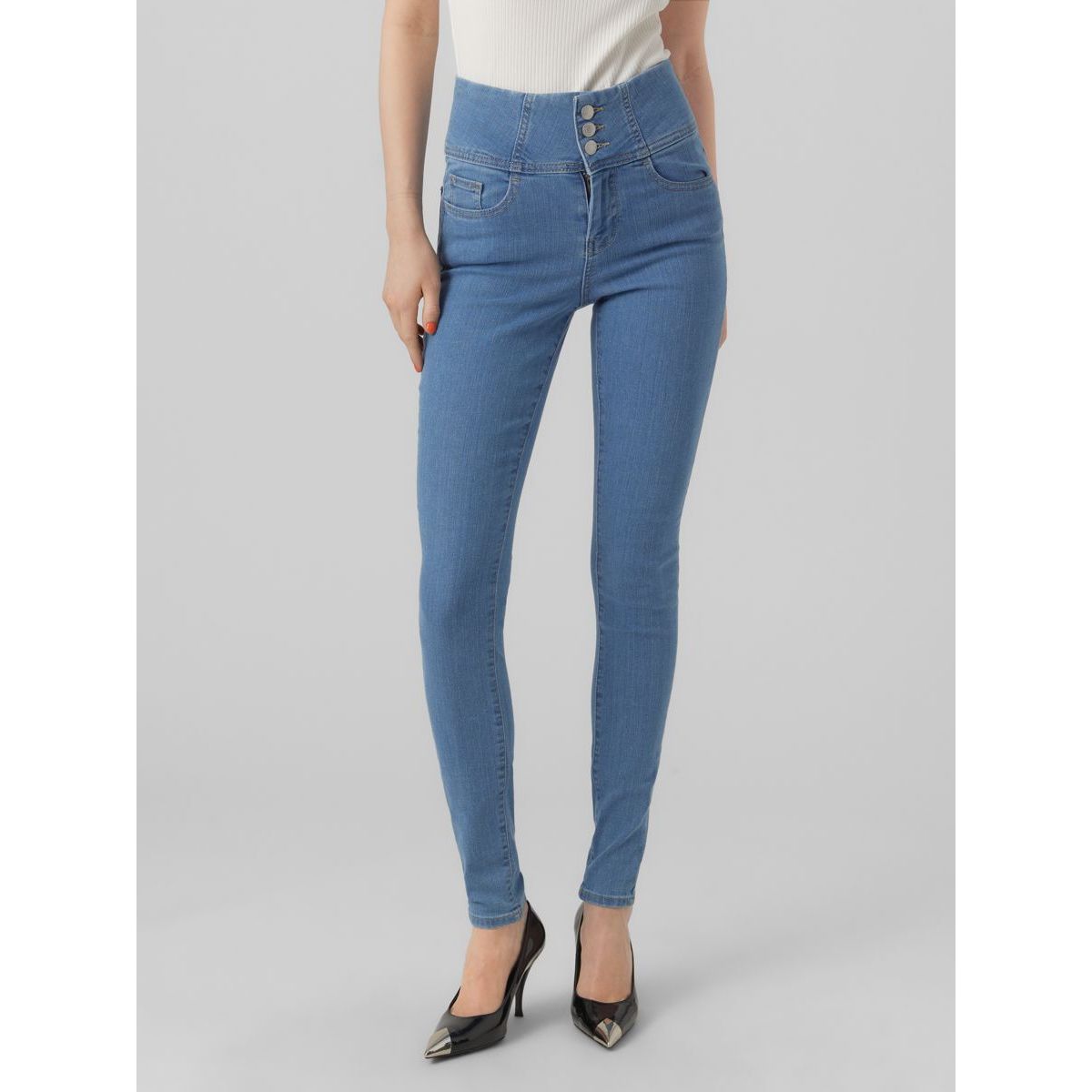 Jean taille extra clearance haute