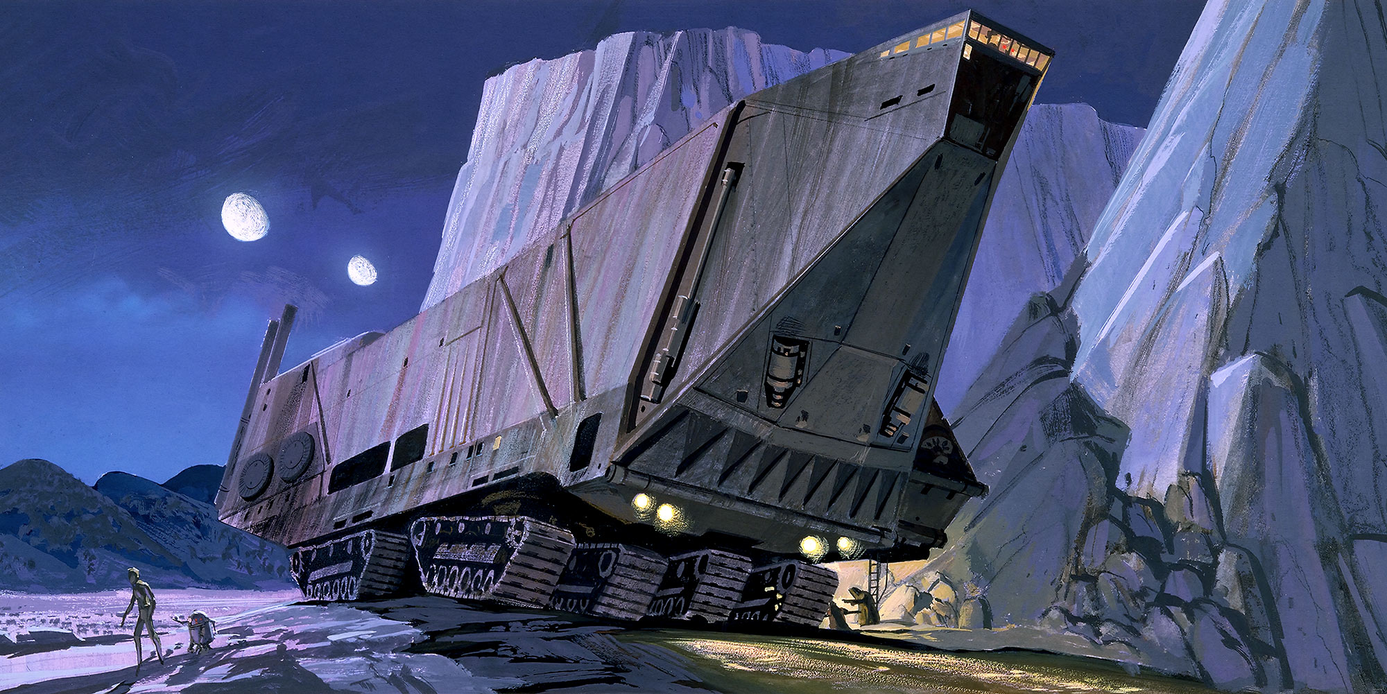 Papier peint Komar - Star Wars Classic RMQ Sandcrawler - 500 x 250 cm, HEXOA