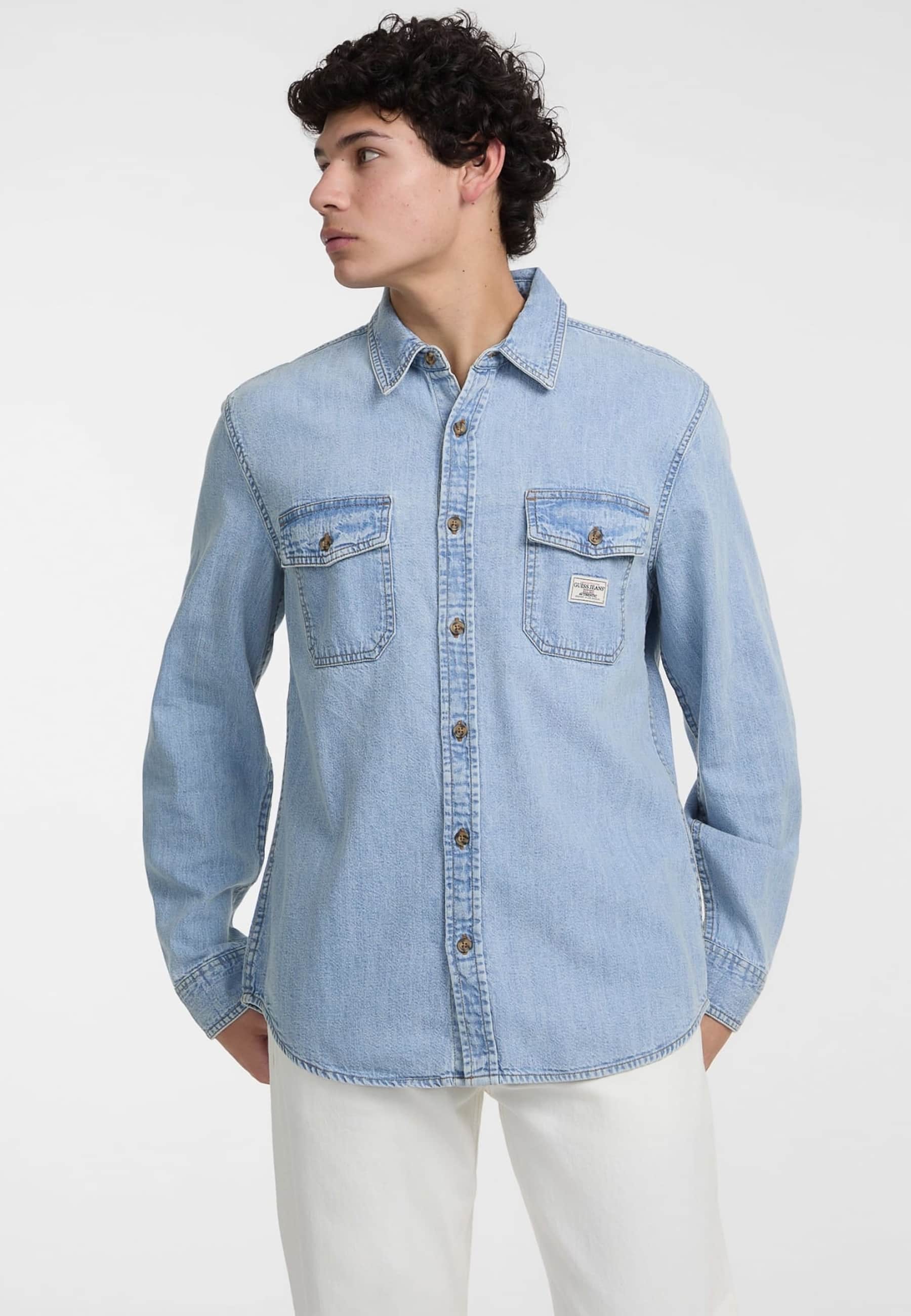 Chemise En Jean Classique, GUESS JEANS
