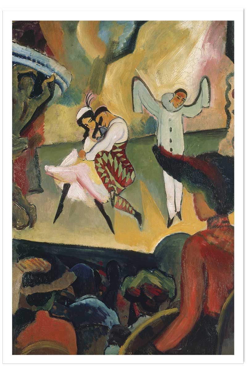 Affiche celebre Russisches Ballett I par August Macke, HEXOA