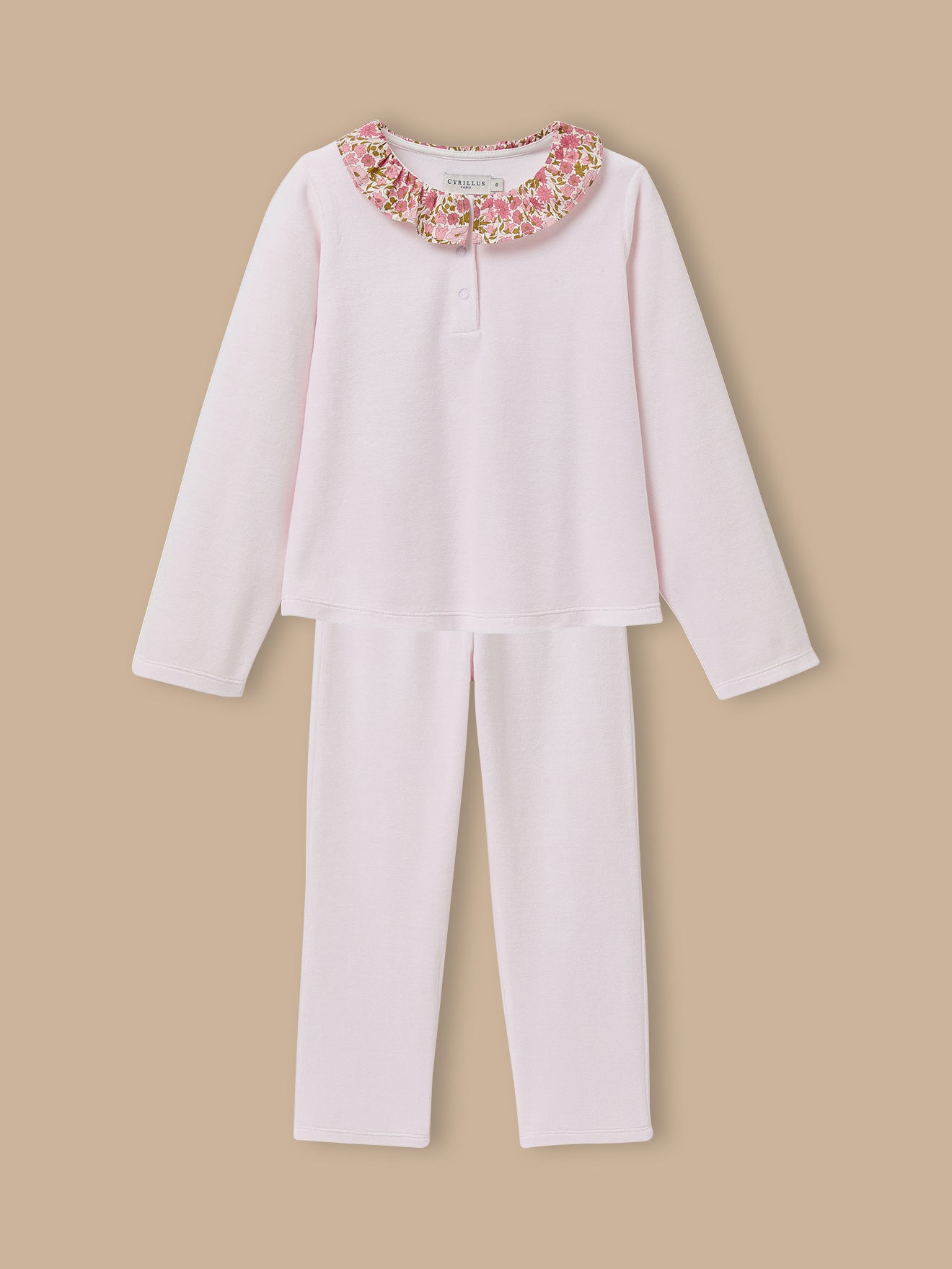 Pyjama col tissu Liberty, CYRILLUS