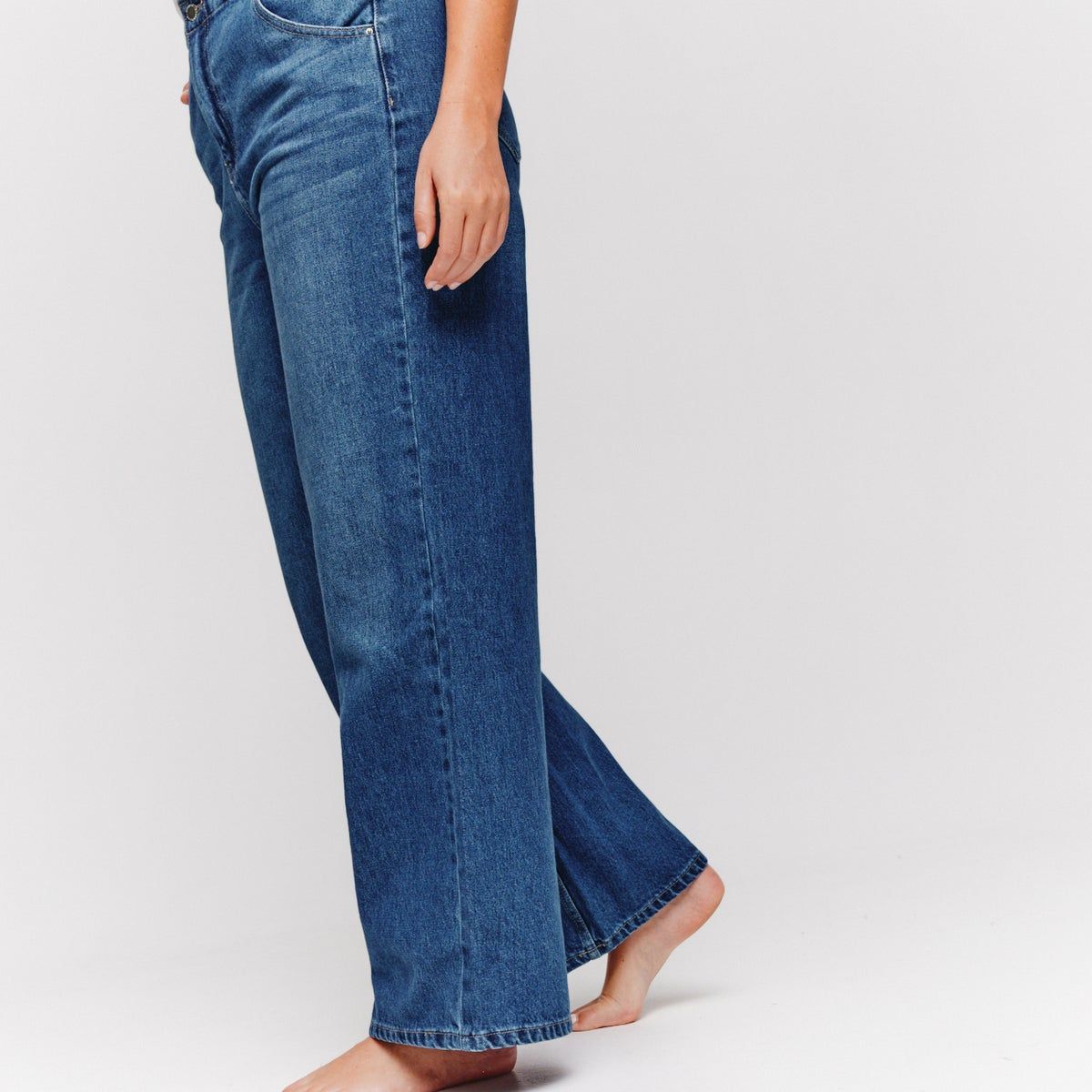 La Redoute Femme Vêtements Pantalons & Jeans Jeans Baggy & Large Jean large taille haute FELIX 