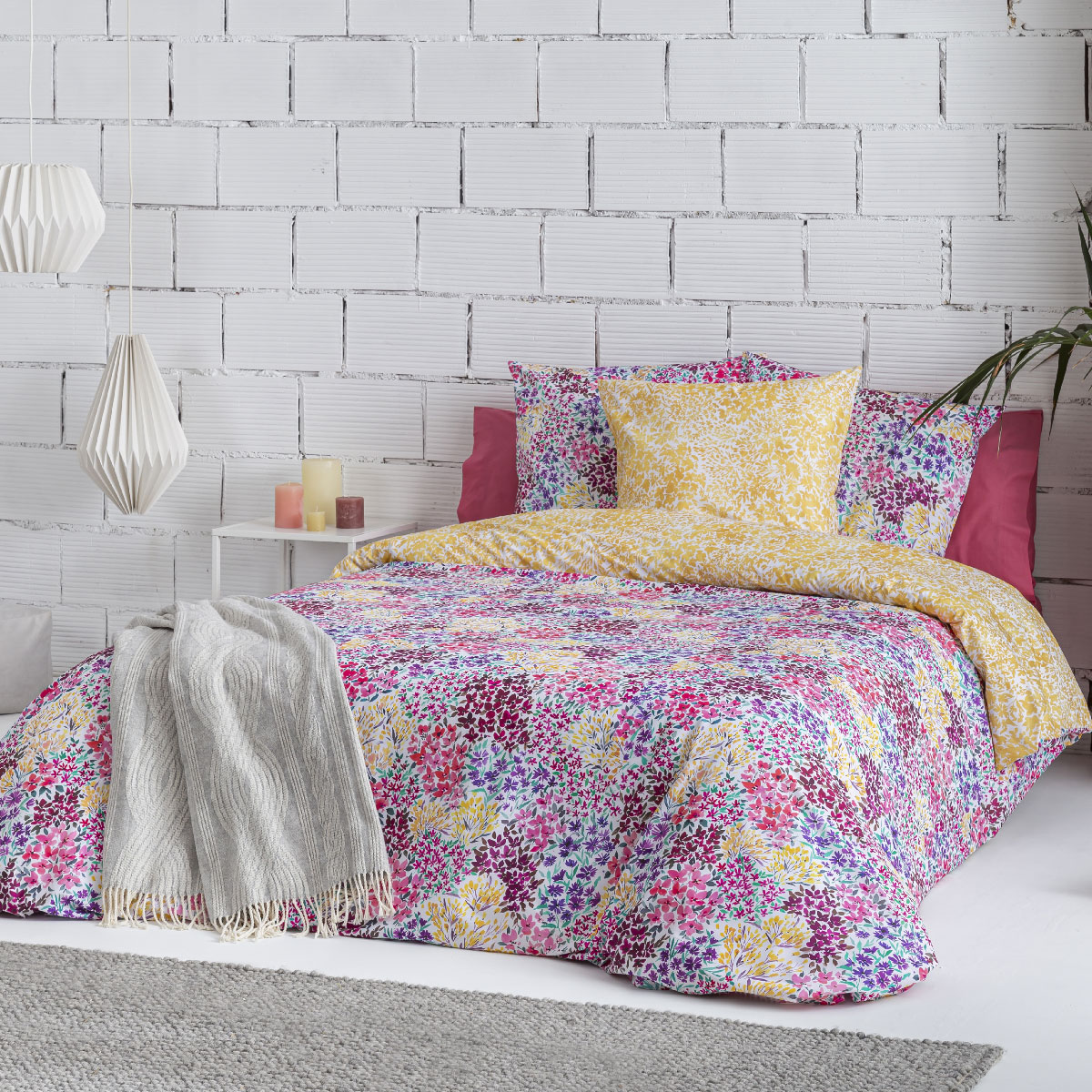 Housse de couette réversible en coton KASAI, NAF NAF HOME