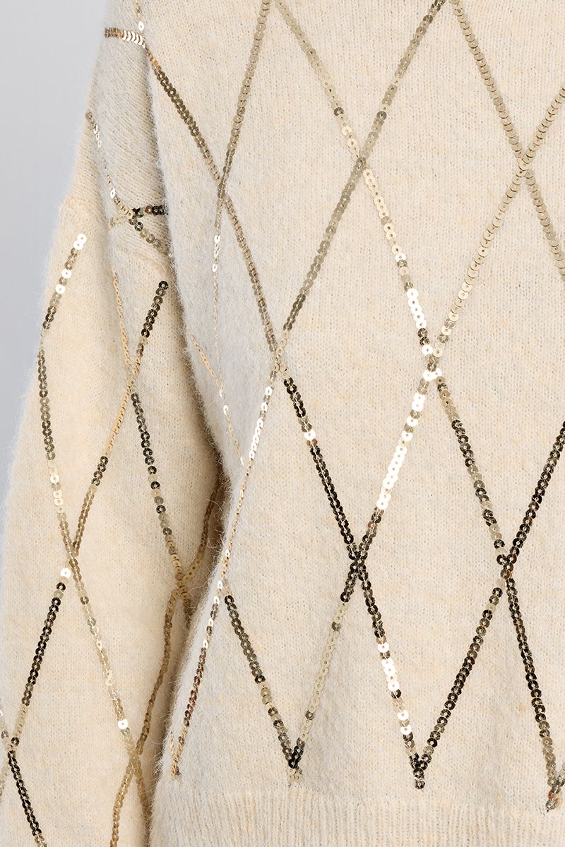 Pull en maille, à sequins, LILI SIDONIO