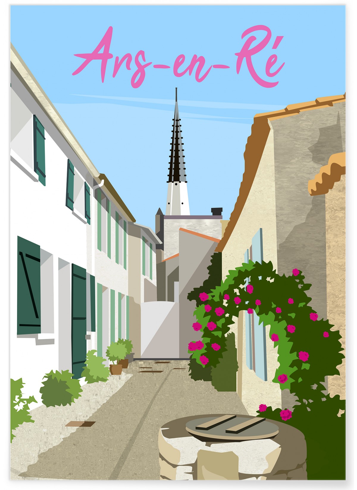 Affiche ville Ars-en-Ré, L'AFFICHERIE