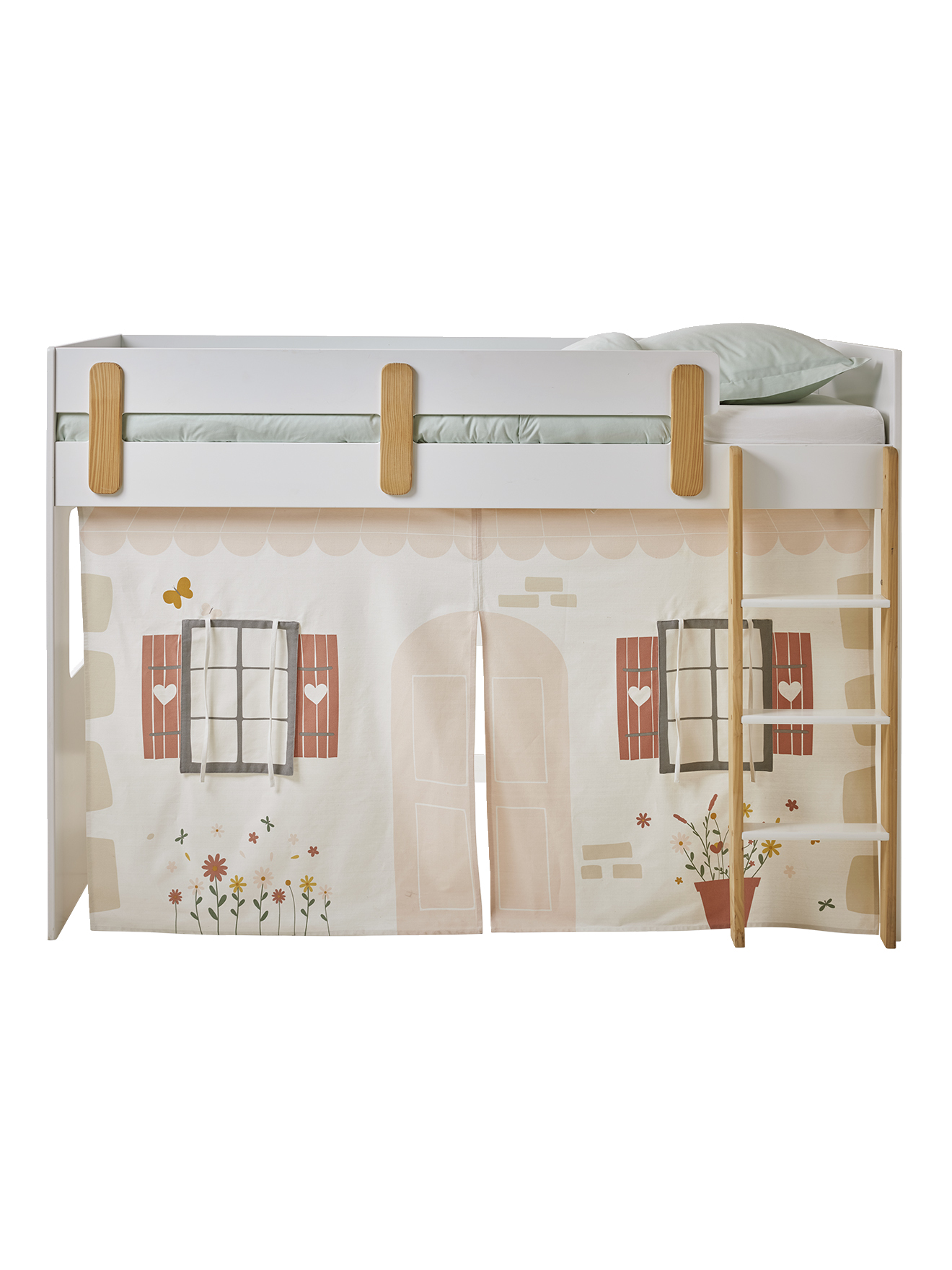 Tente de lit Cottage pour lit mezzanine mi hauteur ligne EVEREST, VERTBAUDET