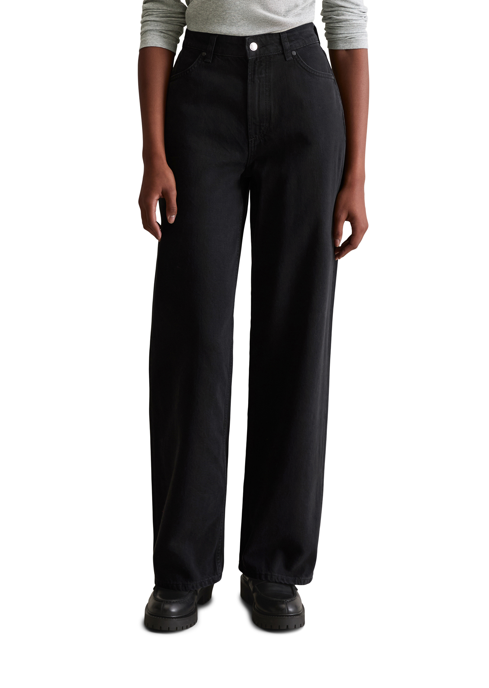Jeans modèle Tomma large en denim rigide, MARC O’POLO DENIM